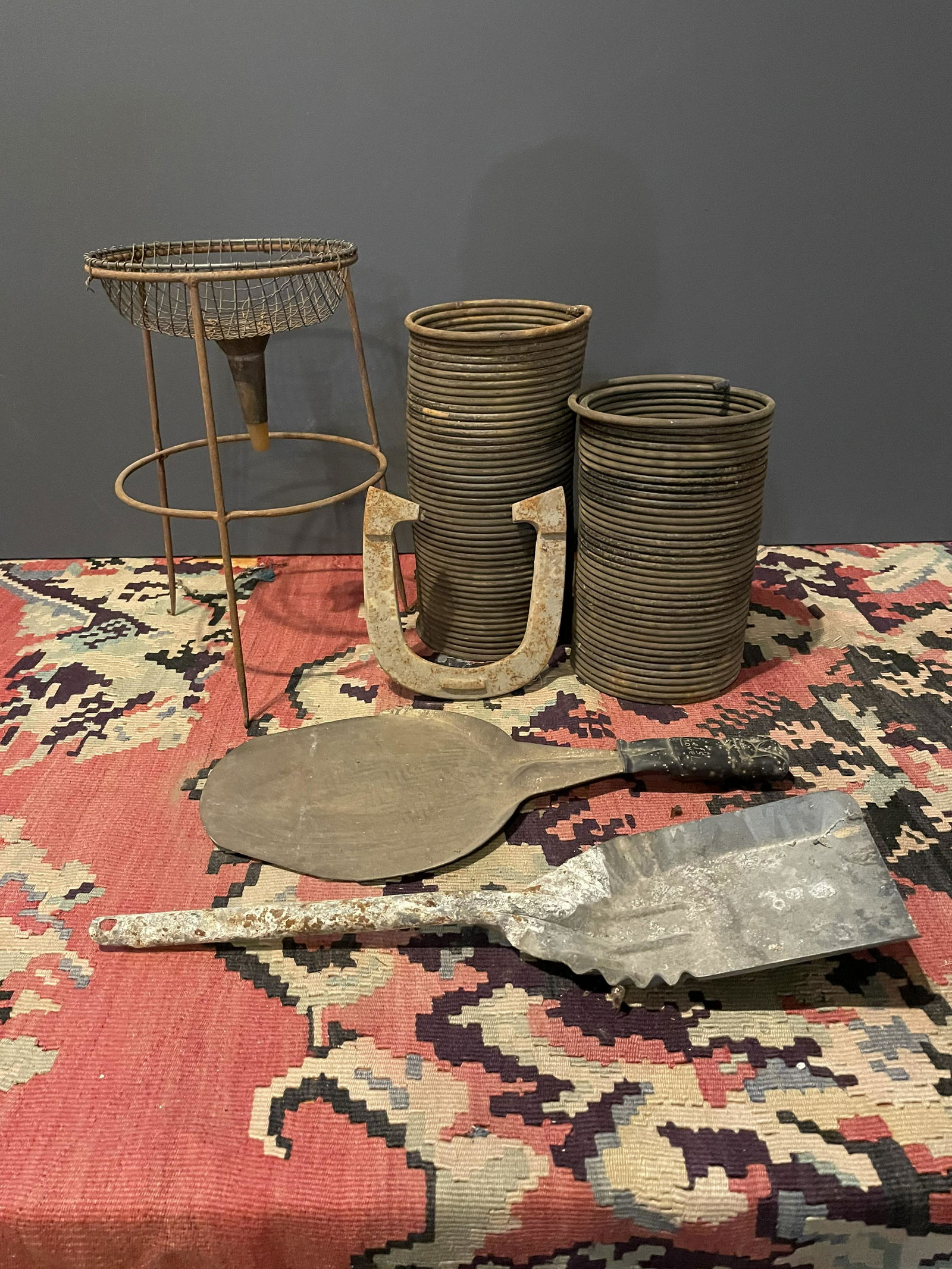 Early 20th C. Industrial Planter & Accessory Lot (1 of 4)