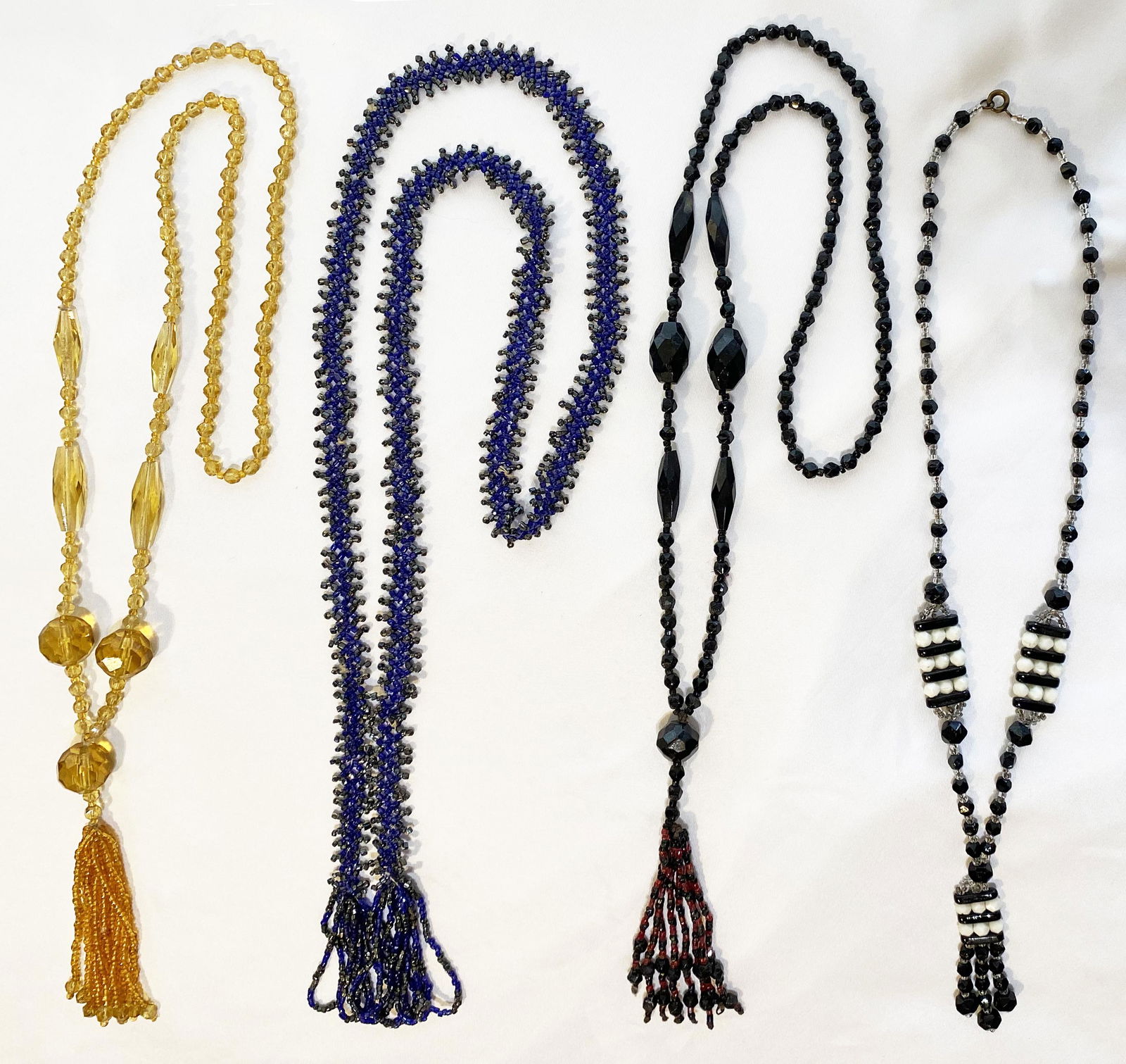 1920s Art Deco Glass Beaded Flapper Necklaces (1 of 2)