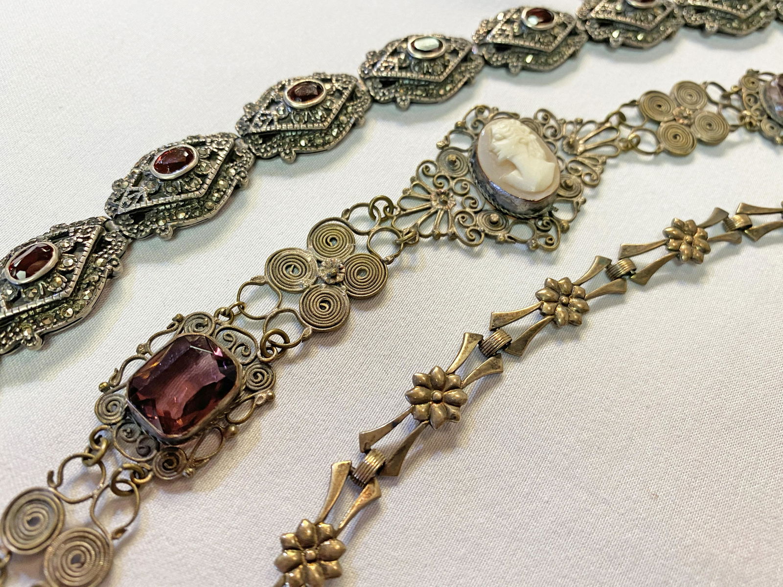 Collection 3 Victorian Silver Bracelets (1 of 6)