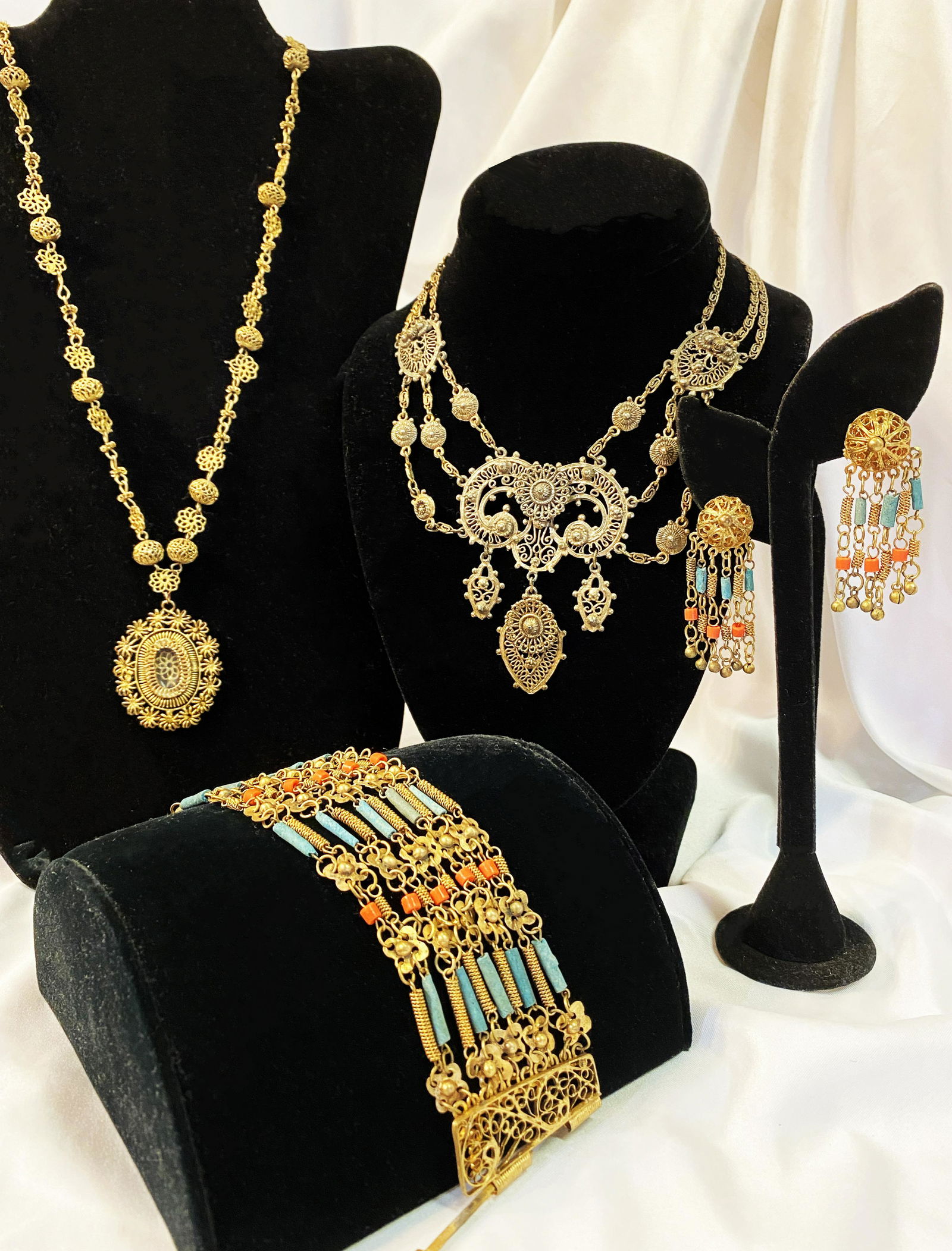 Collection Brass and Beaded Jewelry (1 of 2)