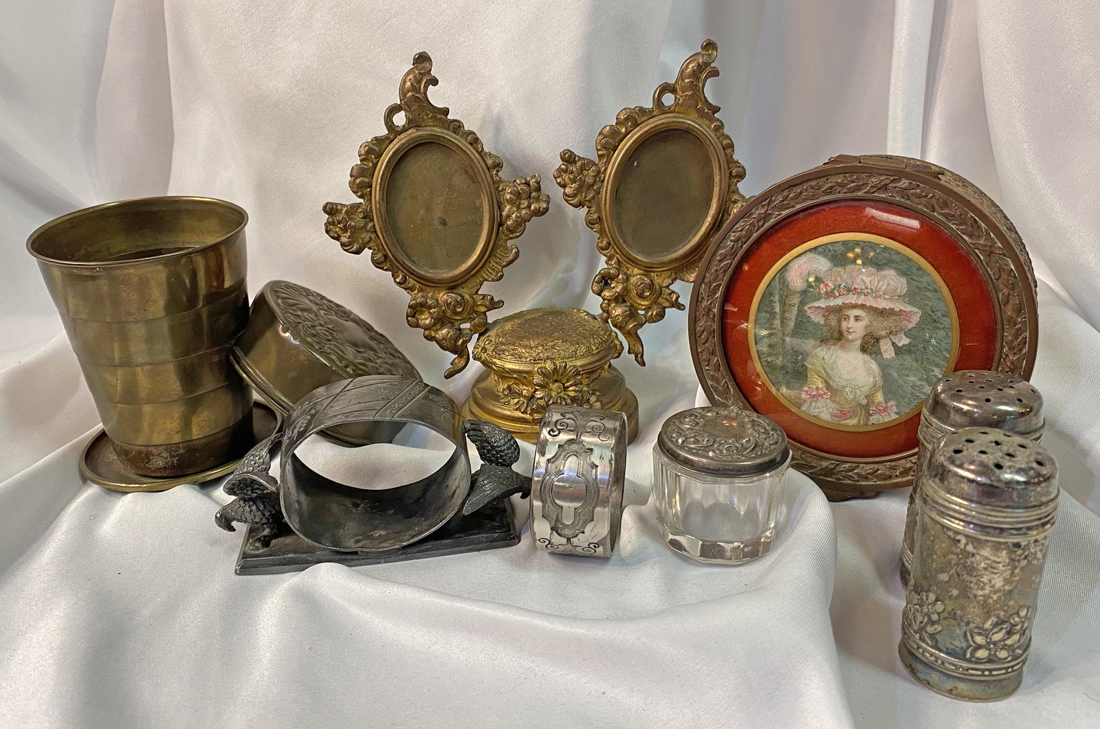 Victorian Napkin Rings Picture Frame Etc.. Lot (1 of 2)
