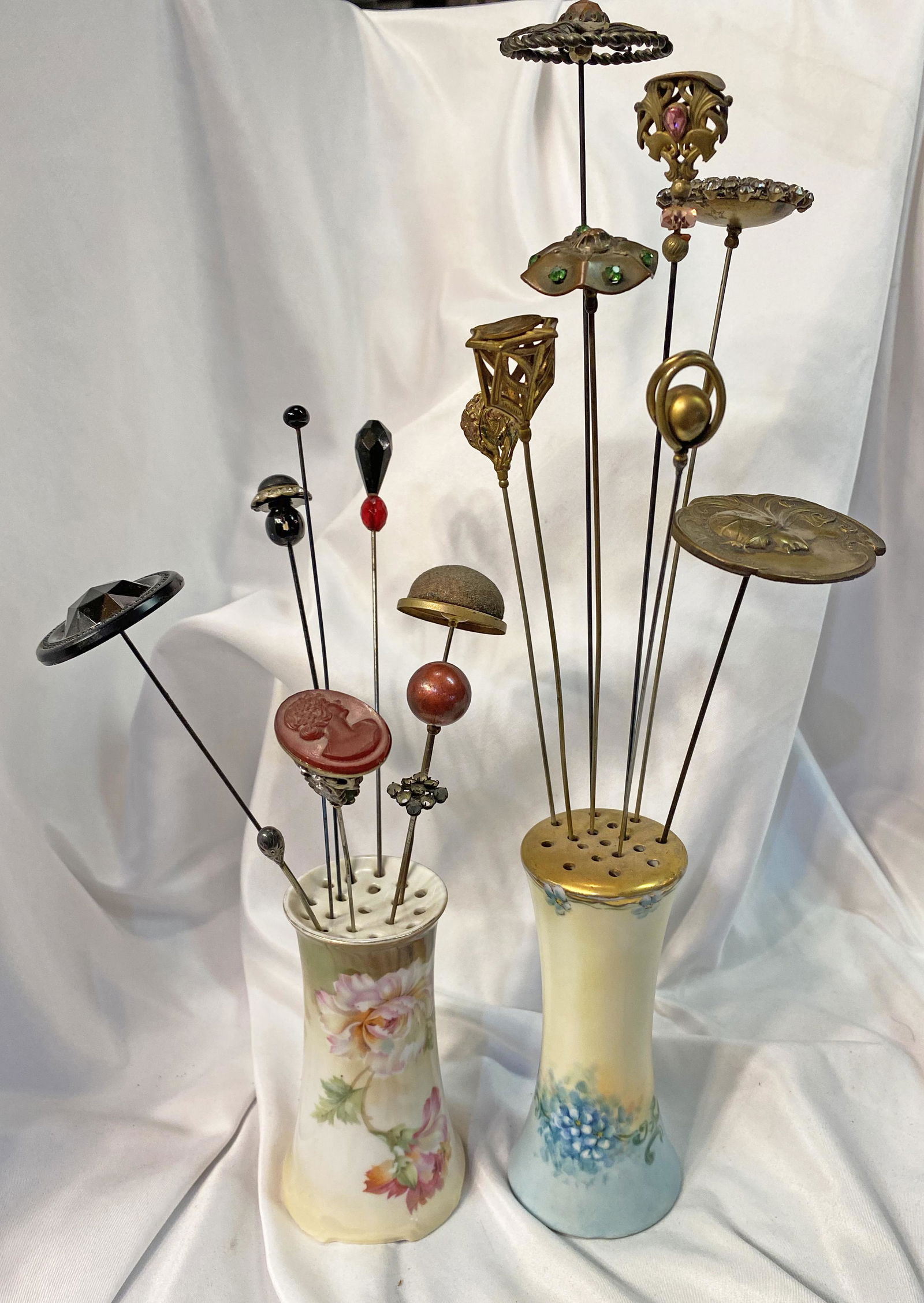 Victorian Hat Pin Collection Cameo Art Nouveau (1 of 6)