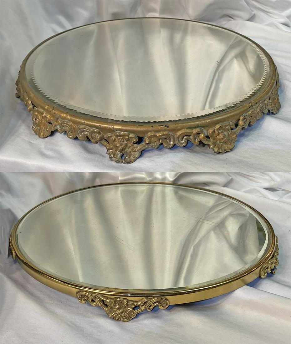 2 Victorian Dresser Plateaus: large 14 inches