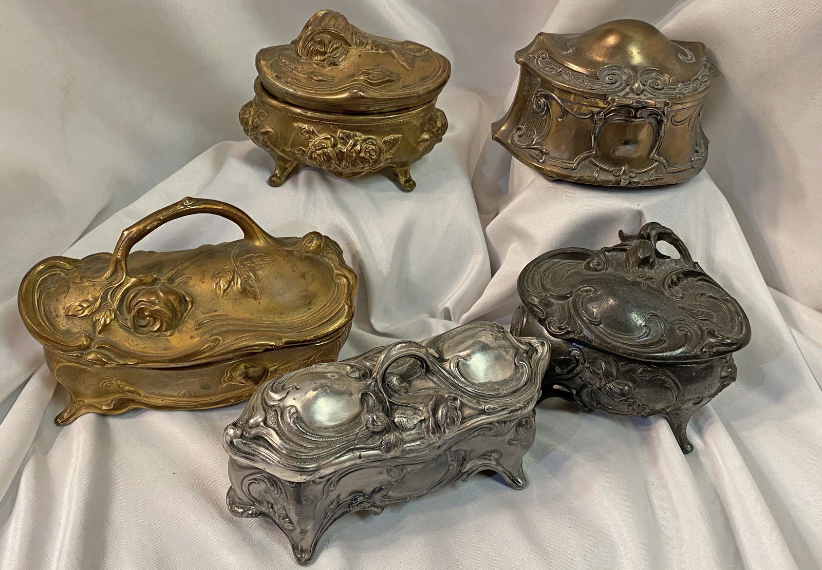 5 Victorian Jewelry Boxes (1 of 2)