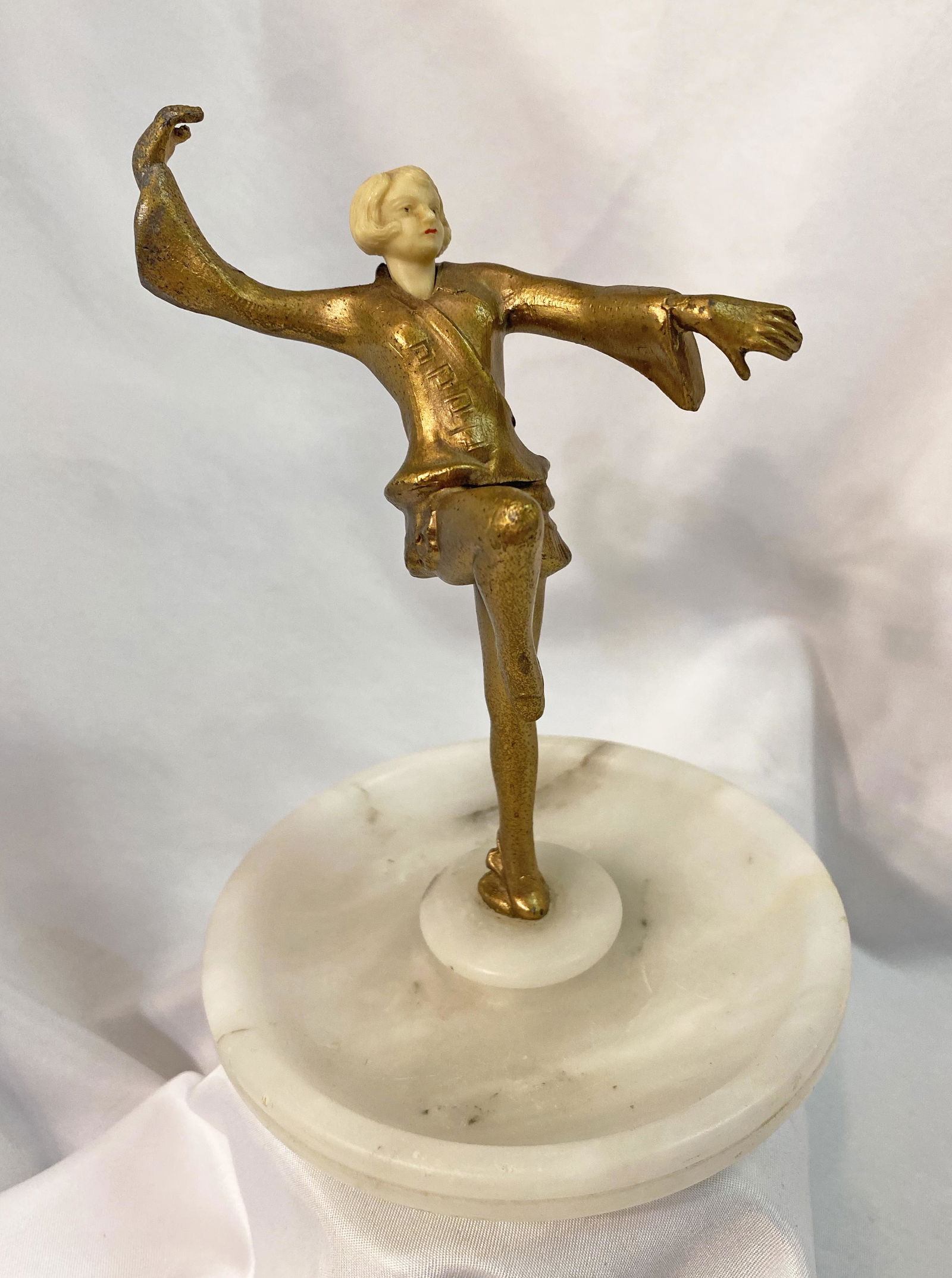 Art Deco Figural Lady Statue in the manner of Chiparus (1 of 3)
