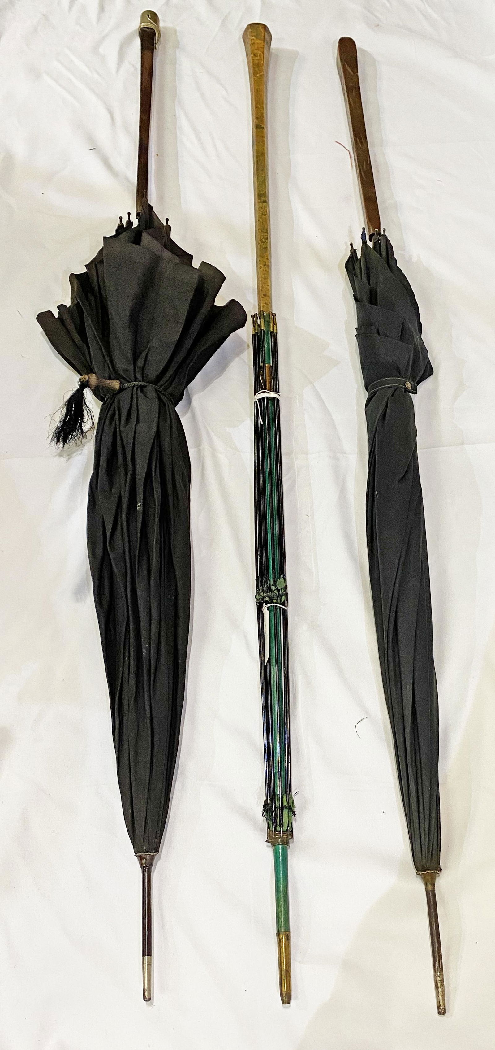3 Victorian Umbrellas as found (1 of 3)