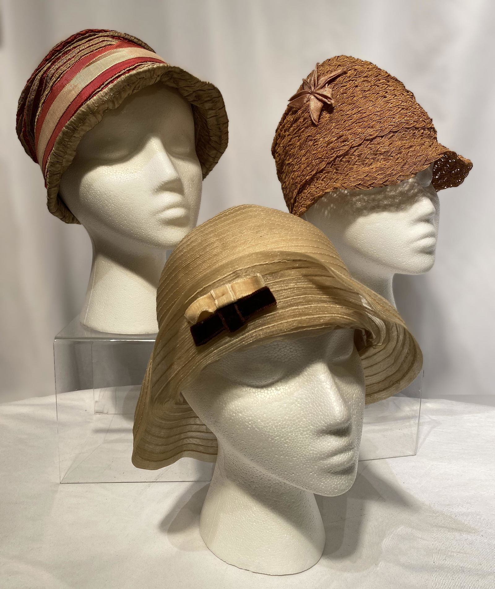 Collection 3 Flapper Ladies Cloche Hats 1920s (1 of 5)