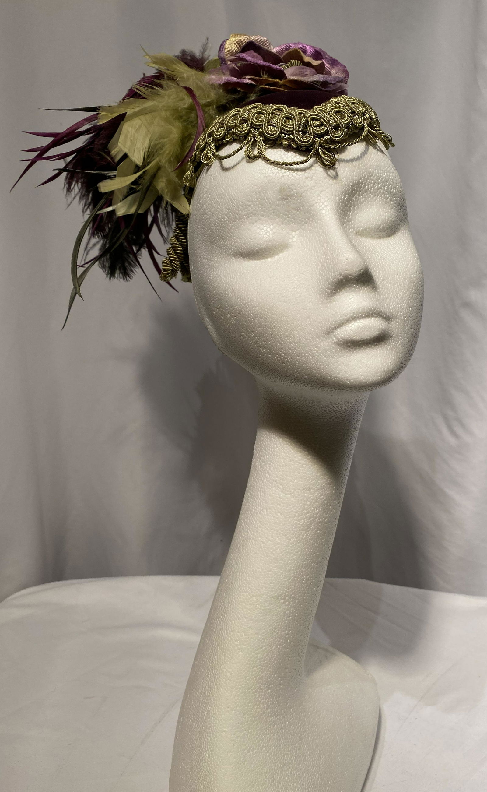 1940s Peach Felt Wool Hat (1 of 4)