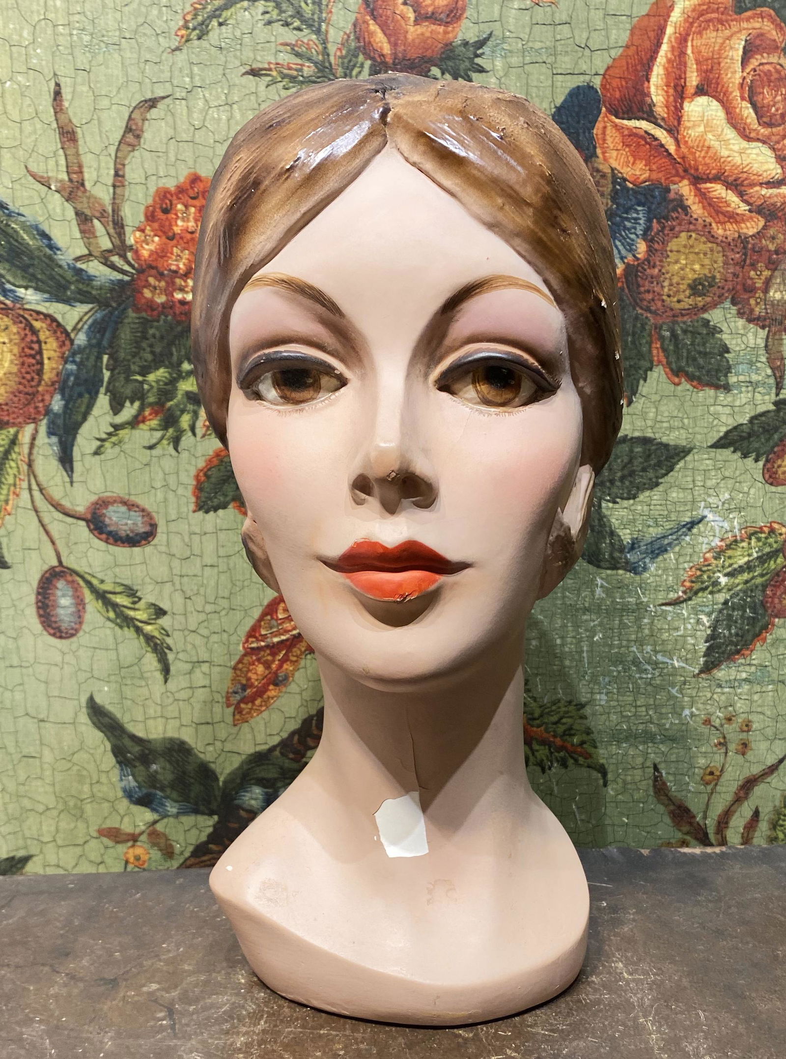 Mid Century Department Store Mannequin Bust (1 of 3)