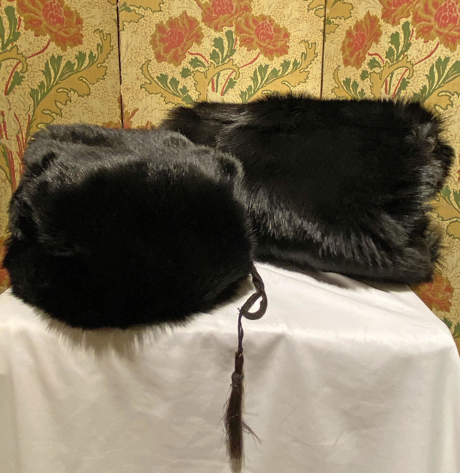 2 Victorian Genuine Bear Fur Muffs Museum Quality (1 of 1)