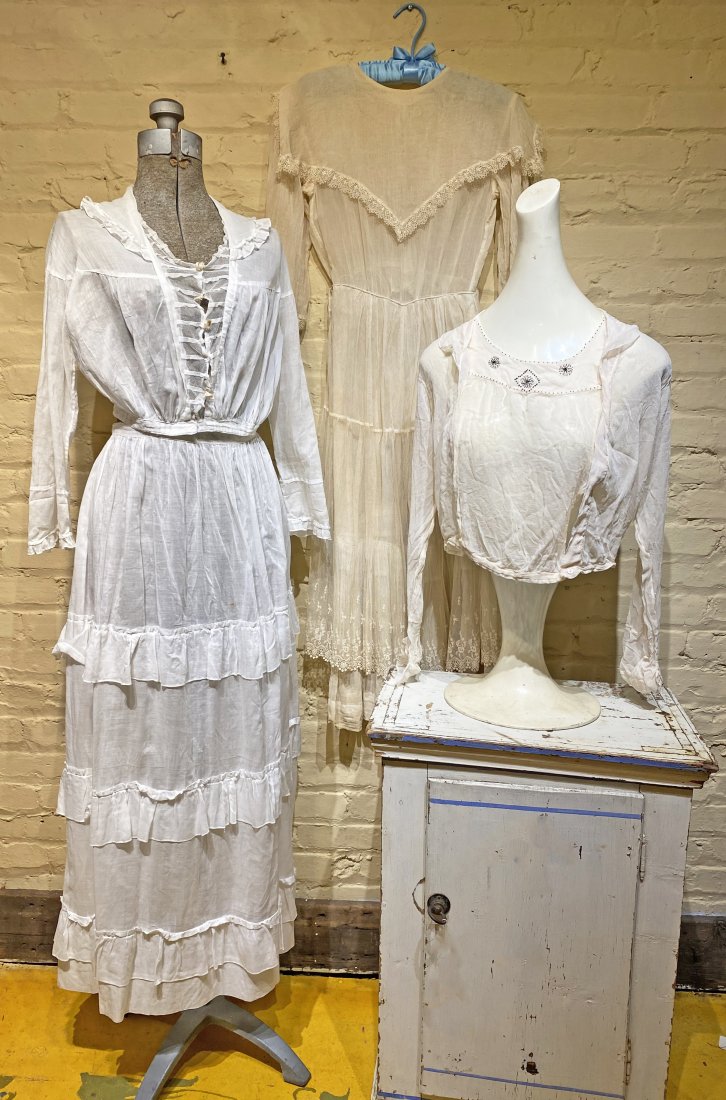 Collection Ladies Edwardian Cotton & Tulle Summer: condition nice for age