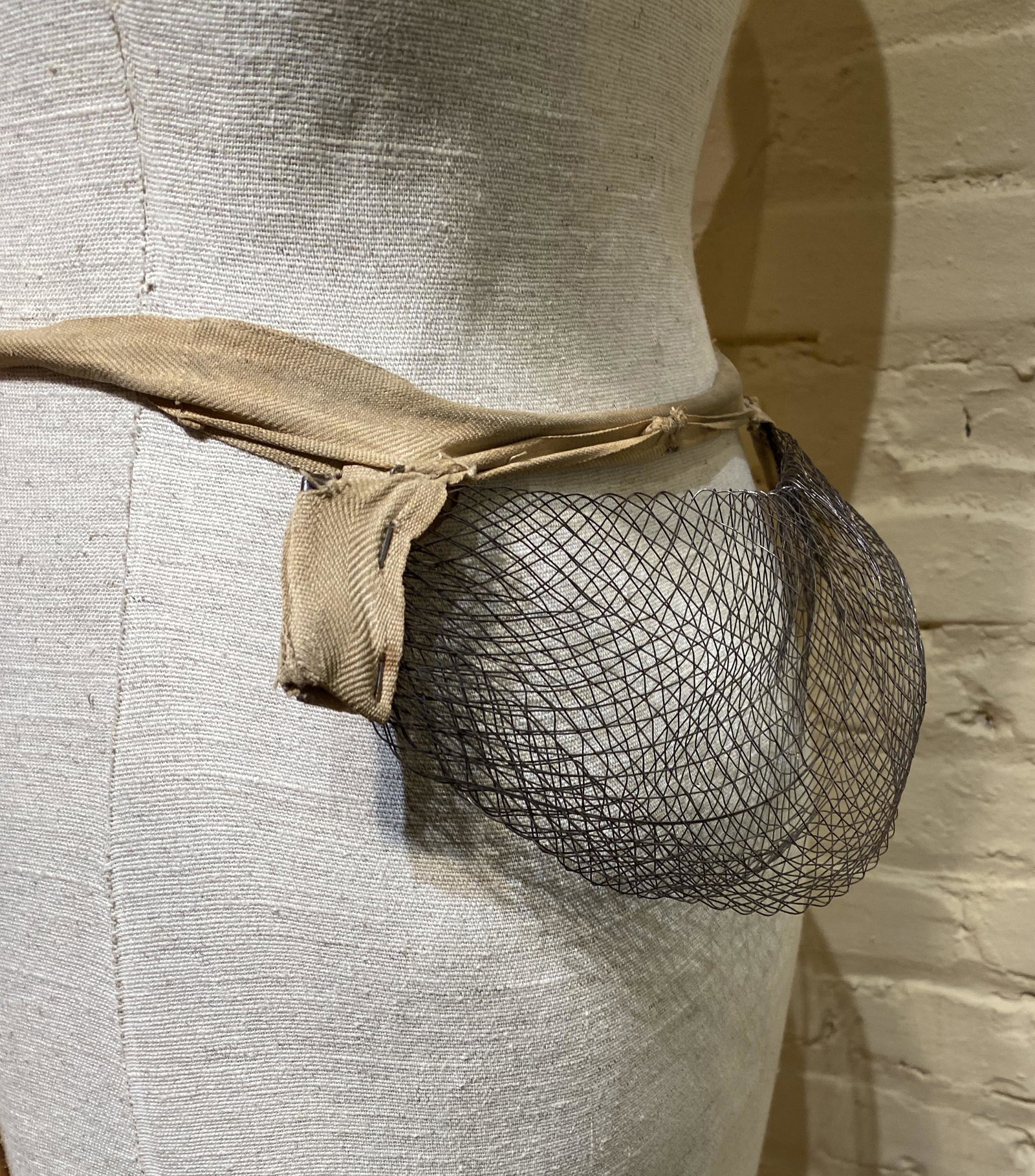 2 1800s Original Wireform Bustles: -
