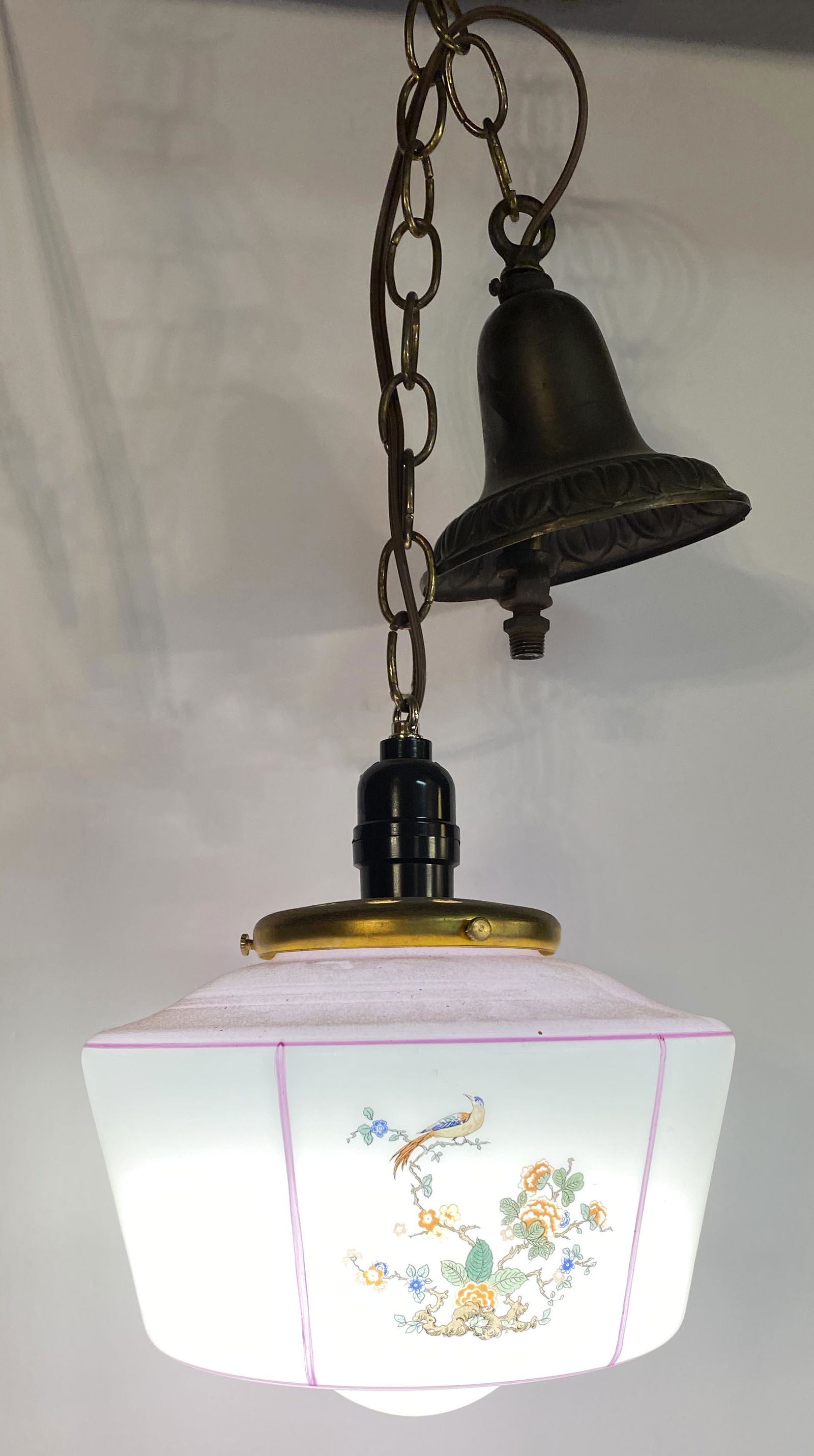 Art Deco Asian Inspired Chinoiserie Style Light Fixture (1 of 5)