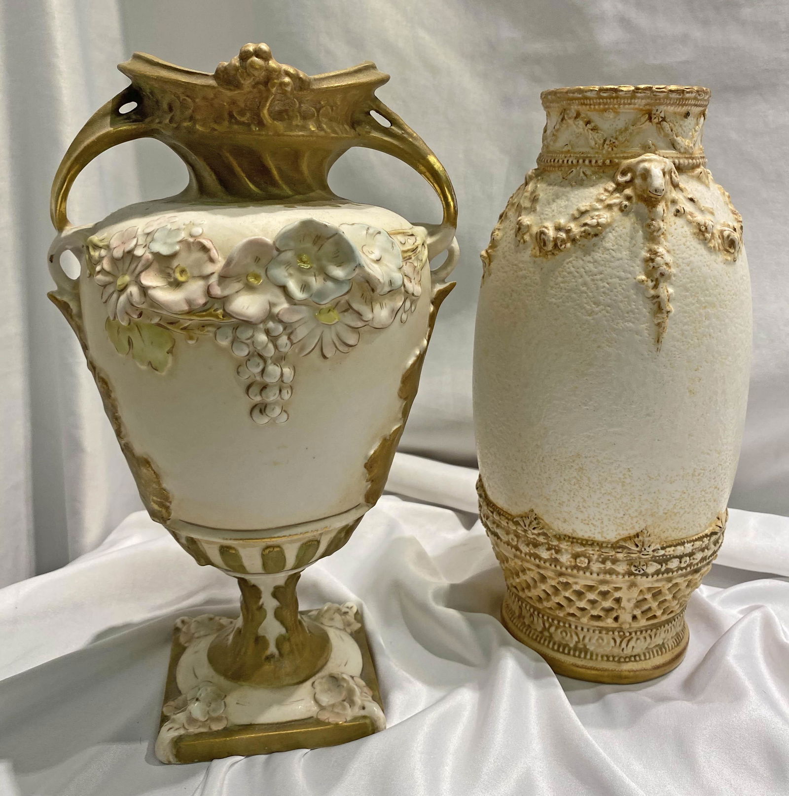 2 pc Royal Dux Bohemian Vases (1 of 7)