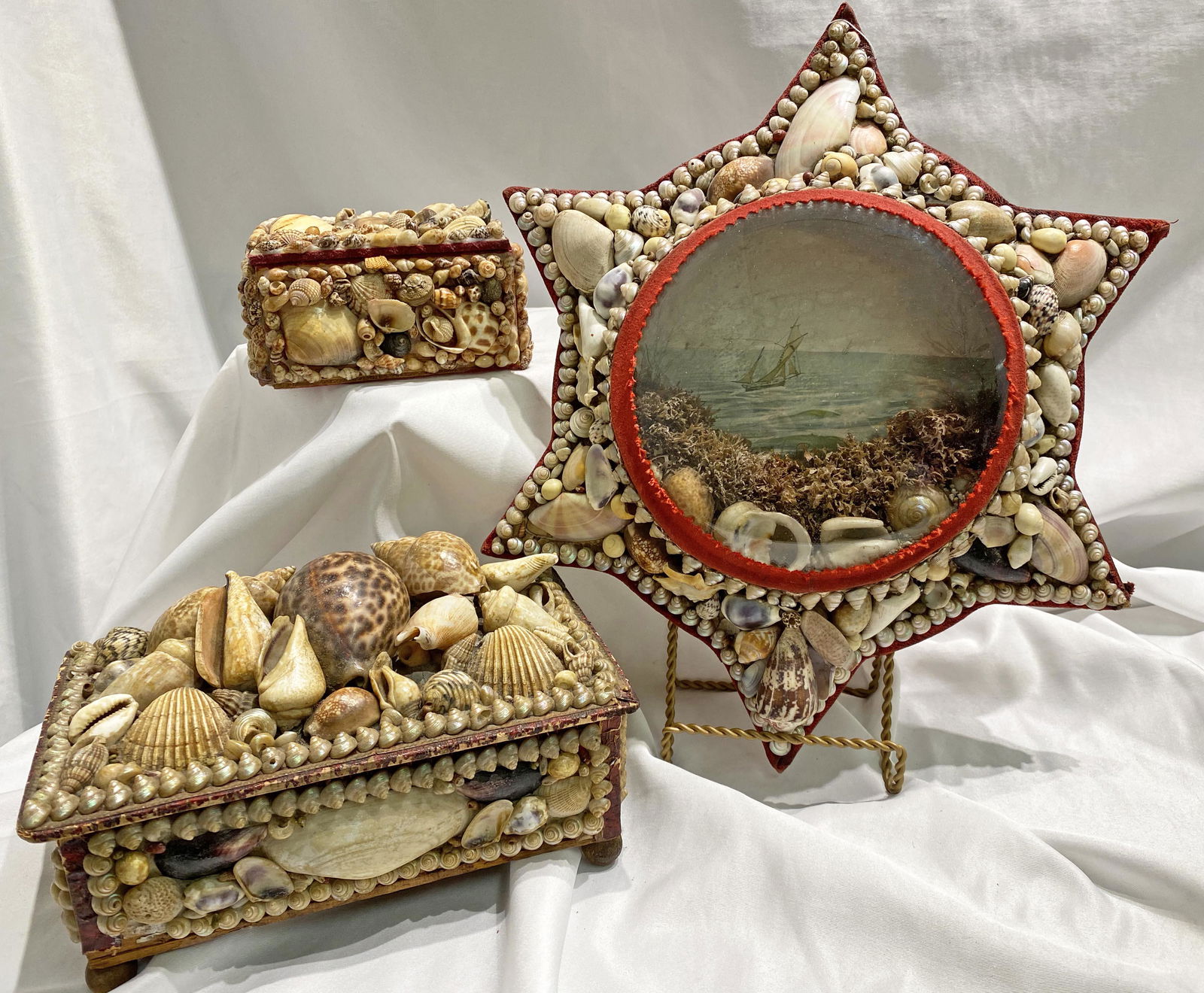 3pc  Shell Art Sailors Valenetine Souveniers (1 of 2)