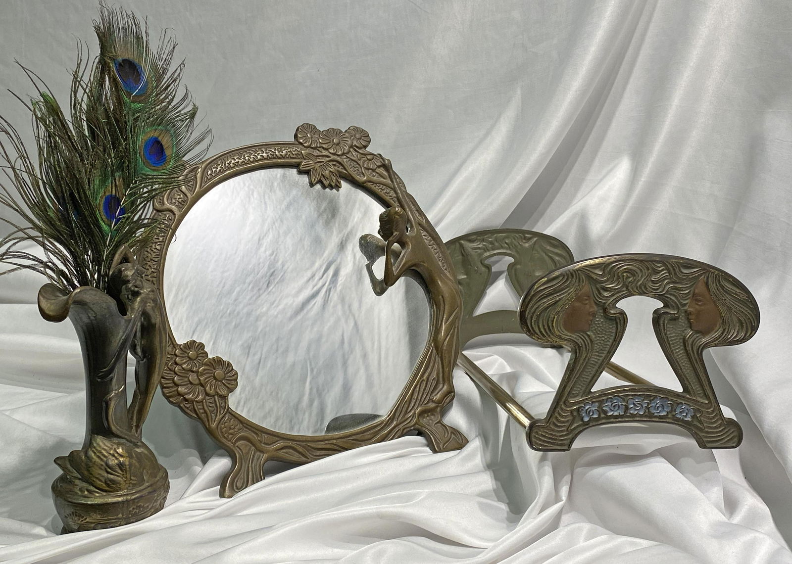 3pc Art Nouveau Collection Leda Swan etc (1 of 5)