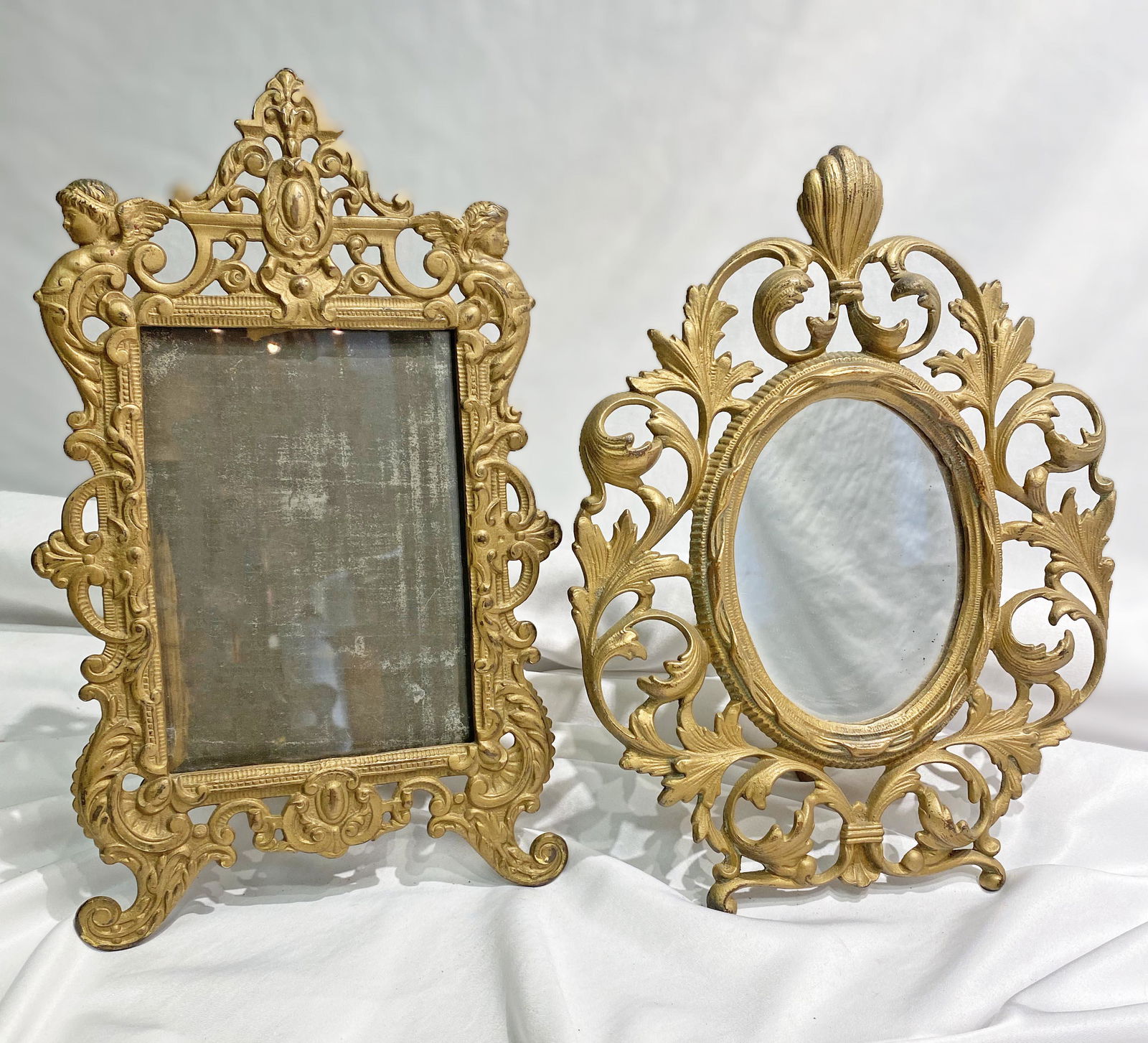Ornate Victorian Cast Metal Picture Frames (1 of 3)