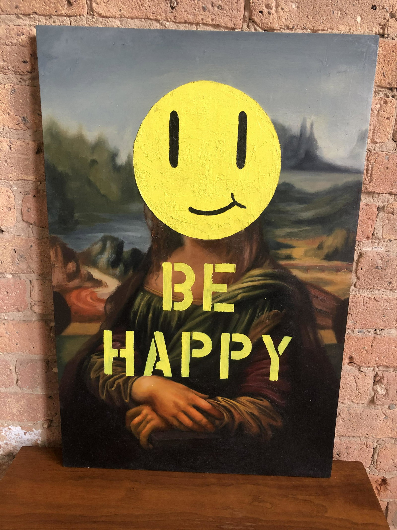 Brandon Johnson OIl on Board Mona Lisa Pop Art (1 of 2)