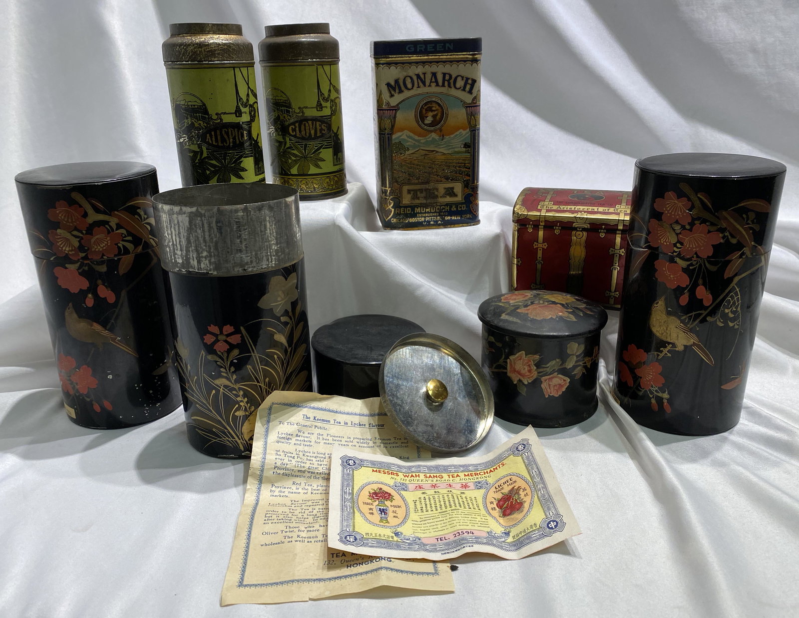 Lot Victorian Tea Caddies Spice Boxes (1 of 4)