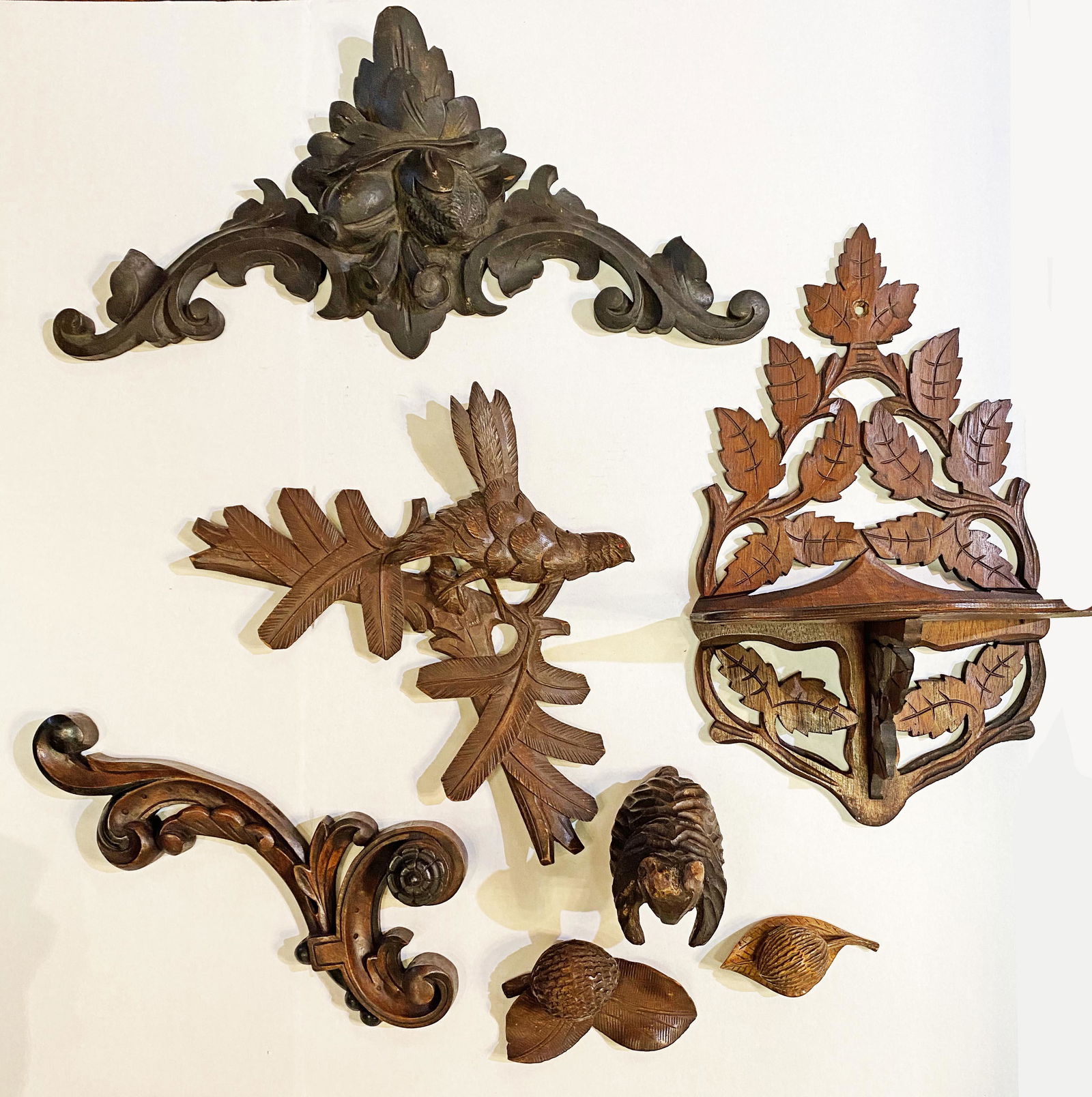 Collection Ornate Victorian Carved Wood Articles (1 of 4)