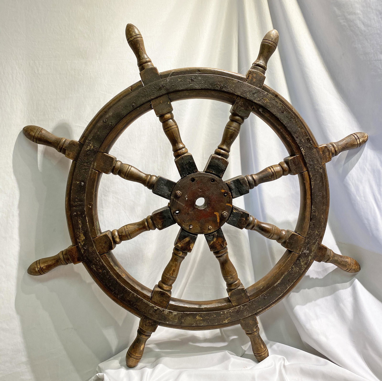 Large Wood Ship Wheel (1 of 1)