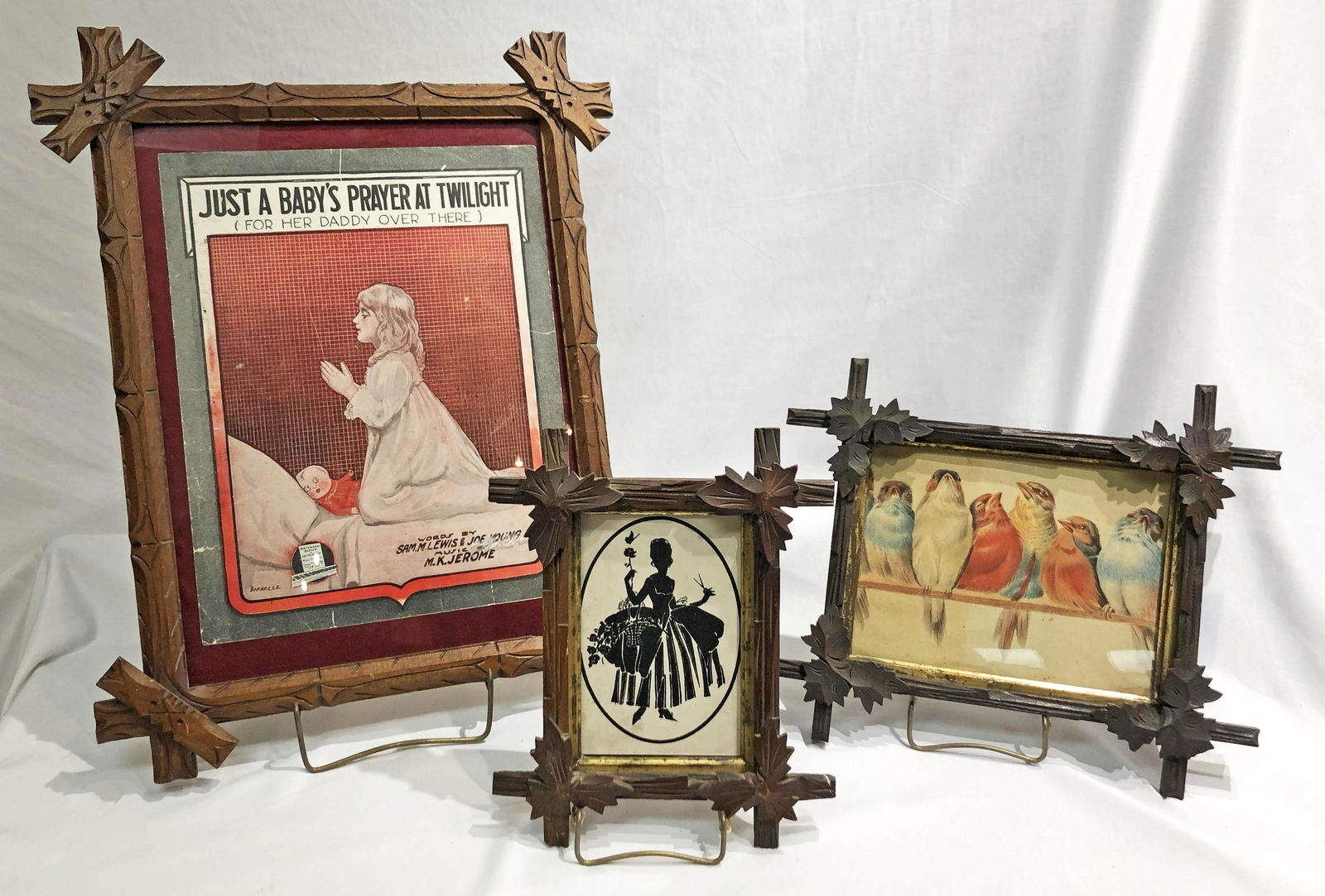 3 American Walnut Victorian Frames (1 of 4)