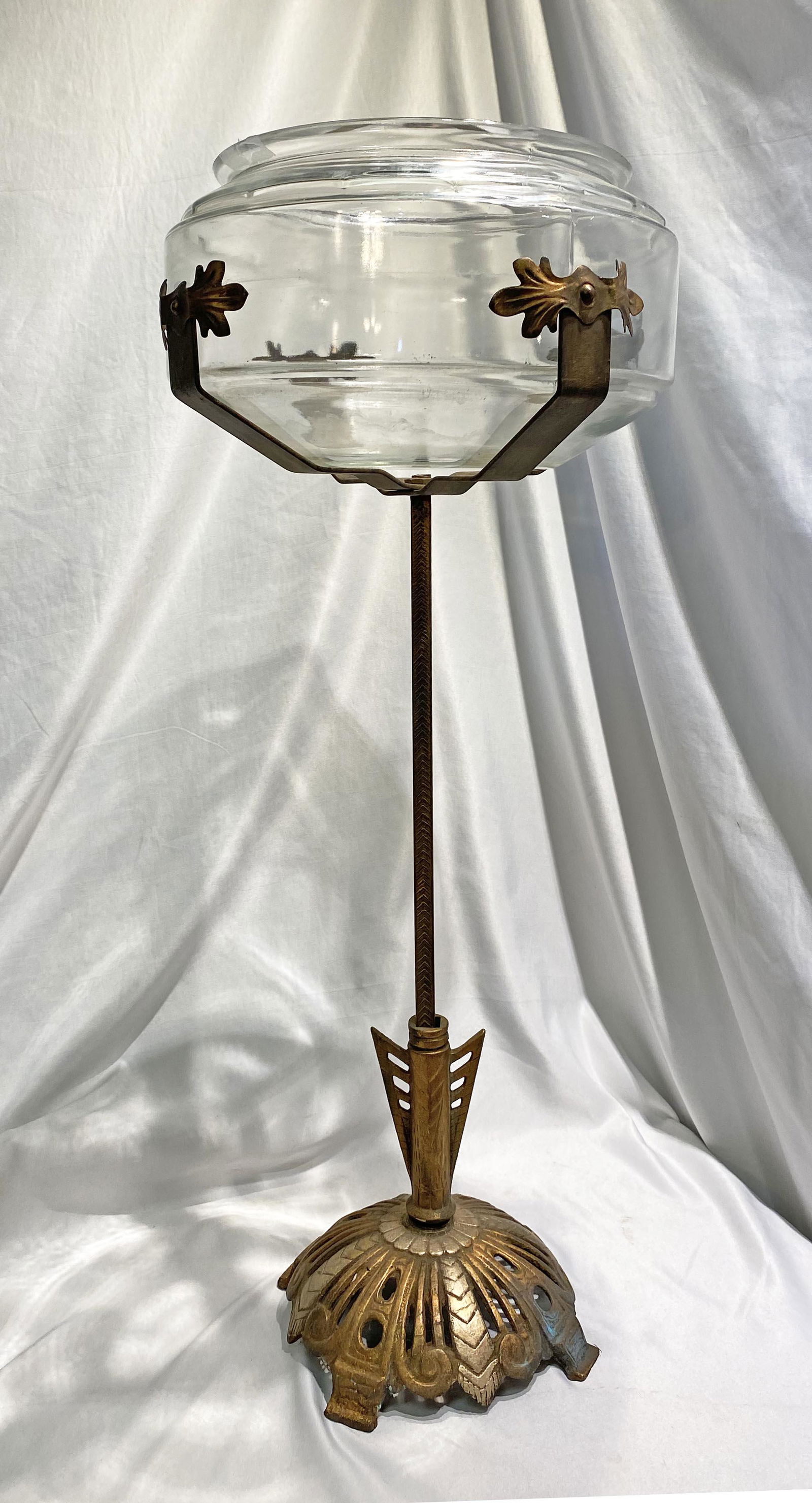 Rare Art Deco Fish Bowl Stand (1 of 4)