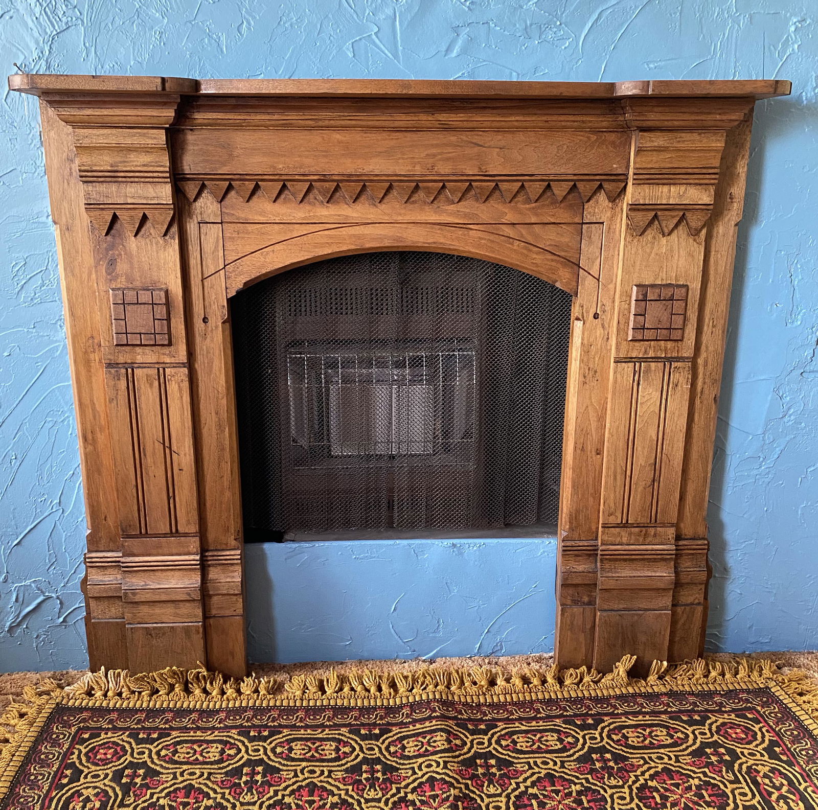 Antique Fire Place Mantle (1 of 3)