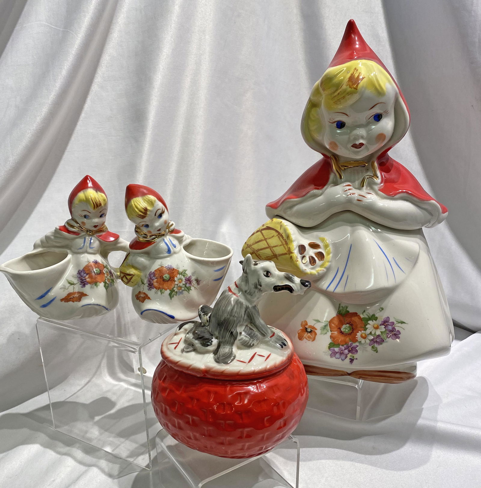 Vintage Red Riding Hood Lot Big Bad Wolf (1 of 6)