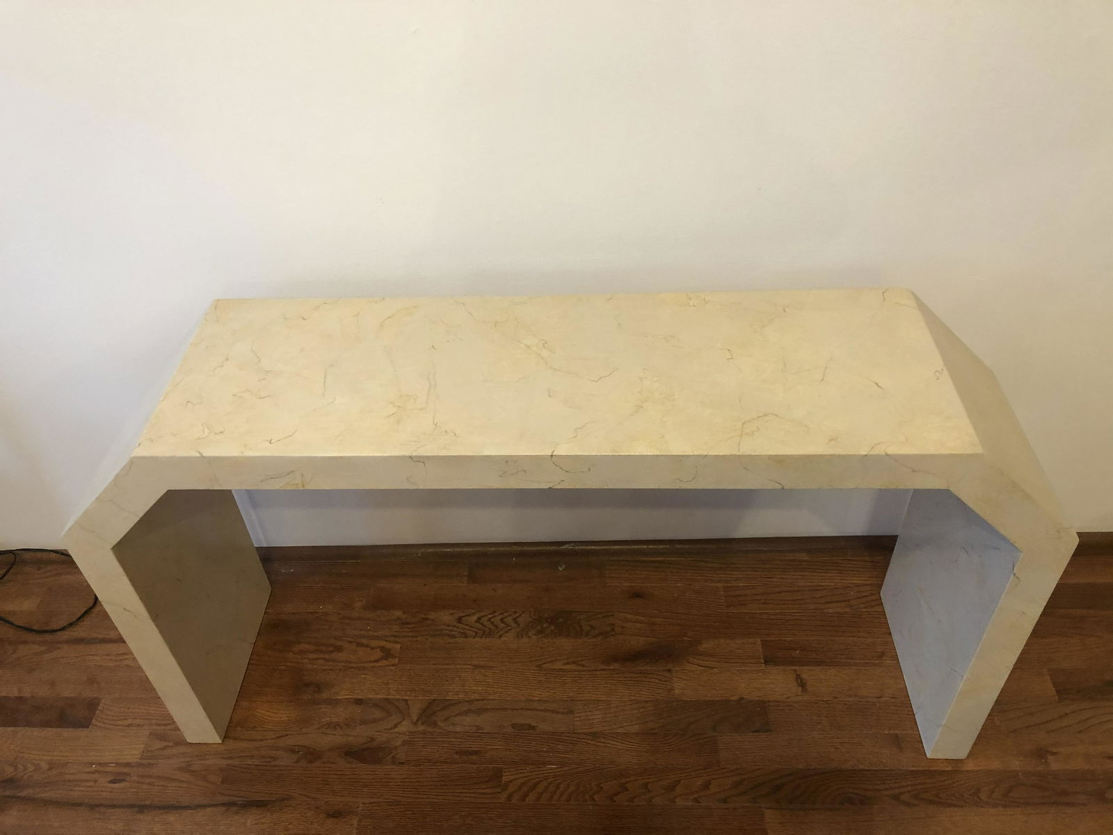 Post Modern Faux Marble Console (1 of 1)