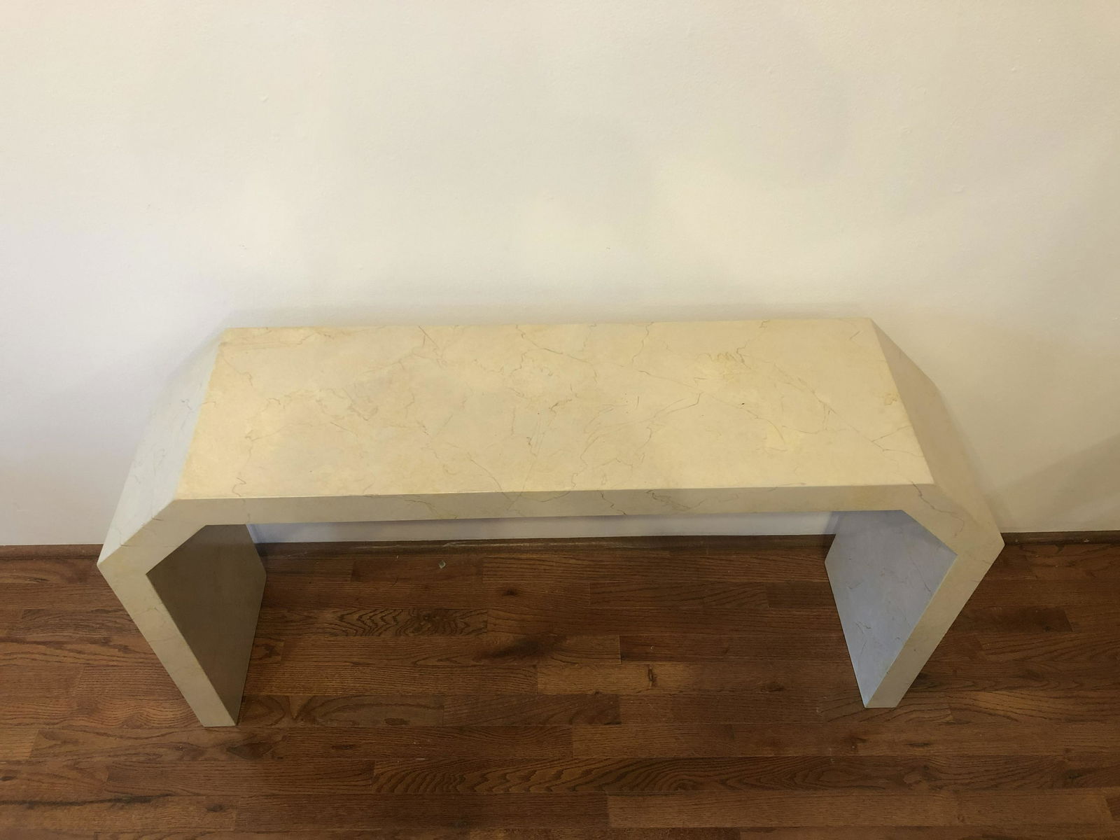 Post Modern Faux Marble Console (1 of 2)