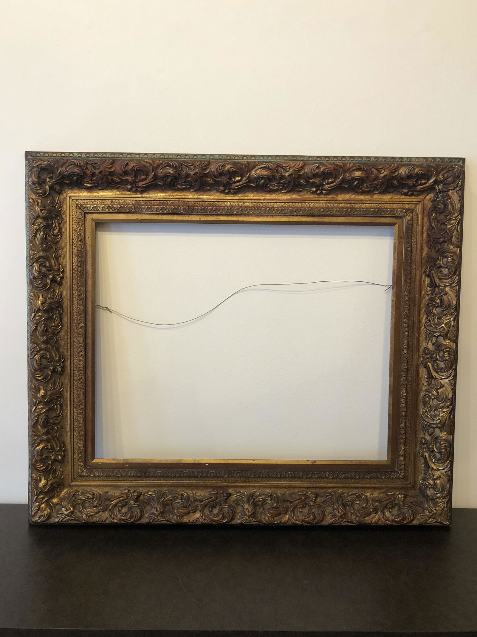 Antique Ornate Carved Wood Picture Frame gold gilt (1 of 5)