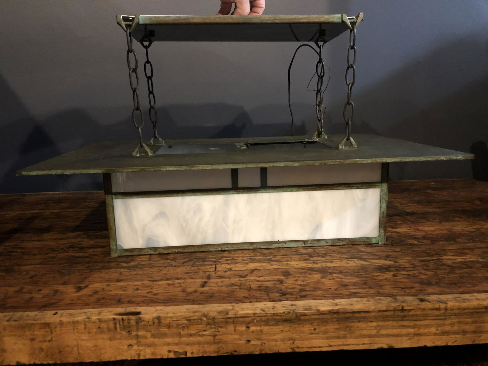 Exceptional Arts & Crafts Hanging Light Fixture (1 of 6)