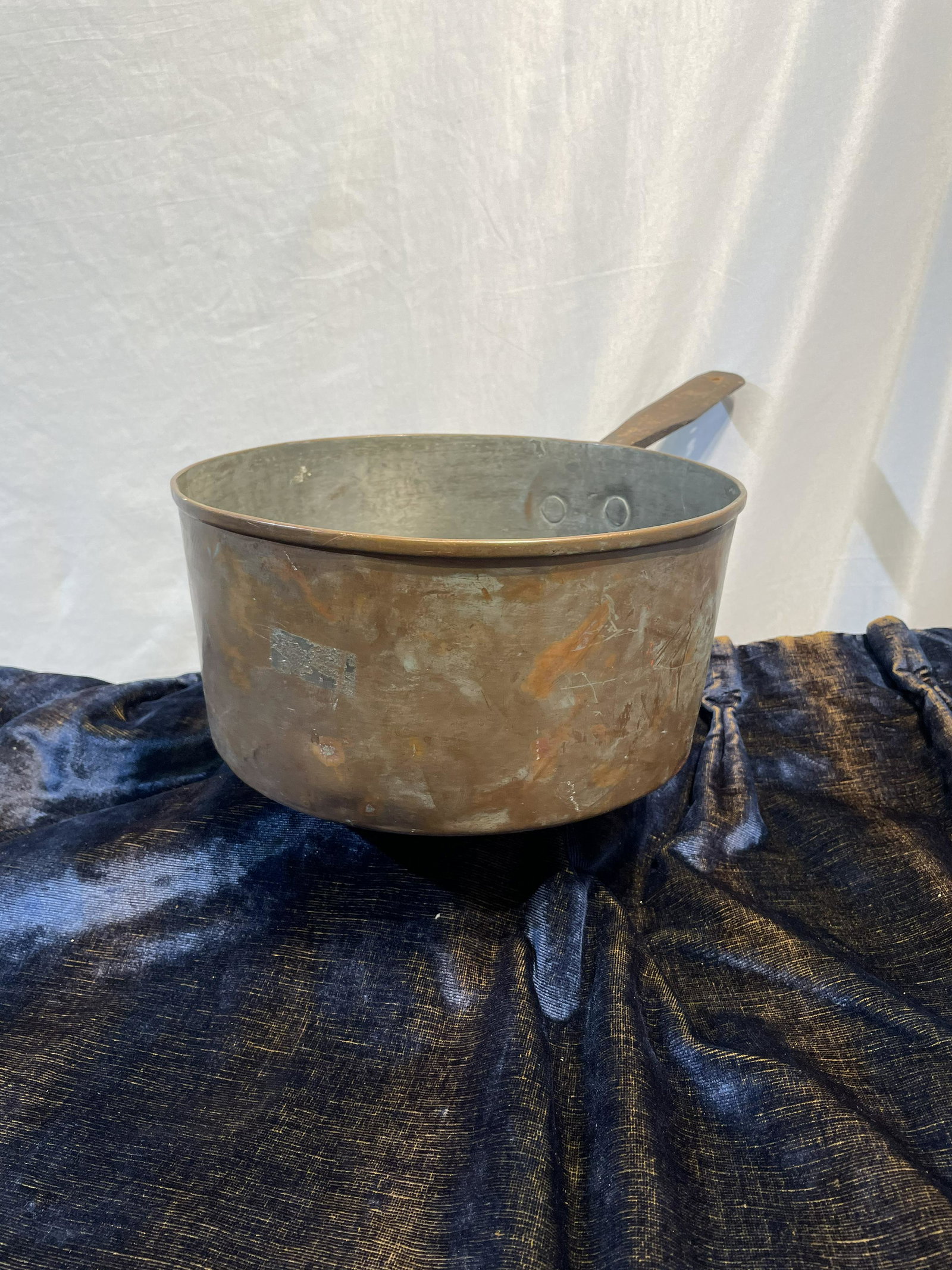 Large 19th C Hammer Copper Pot Great Patina (1 of 5)
