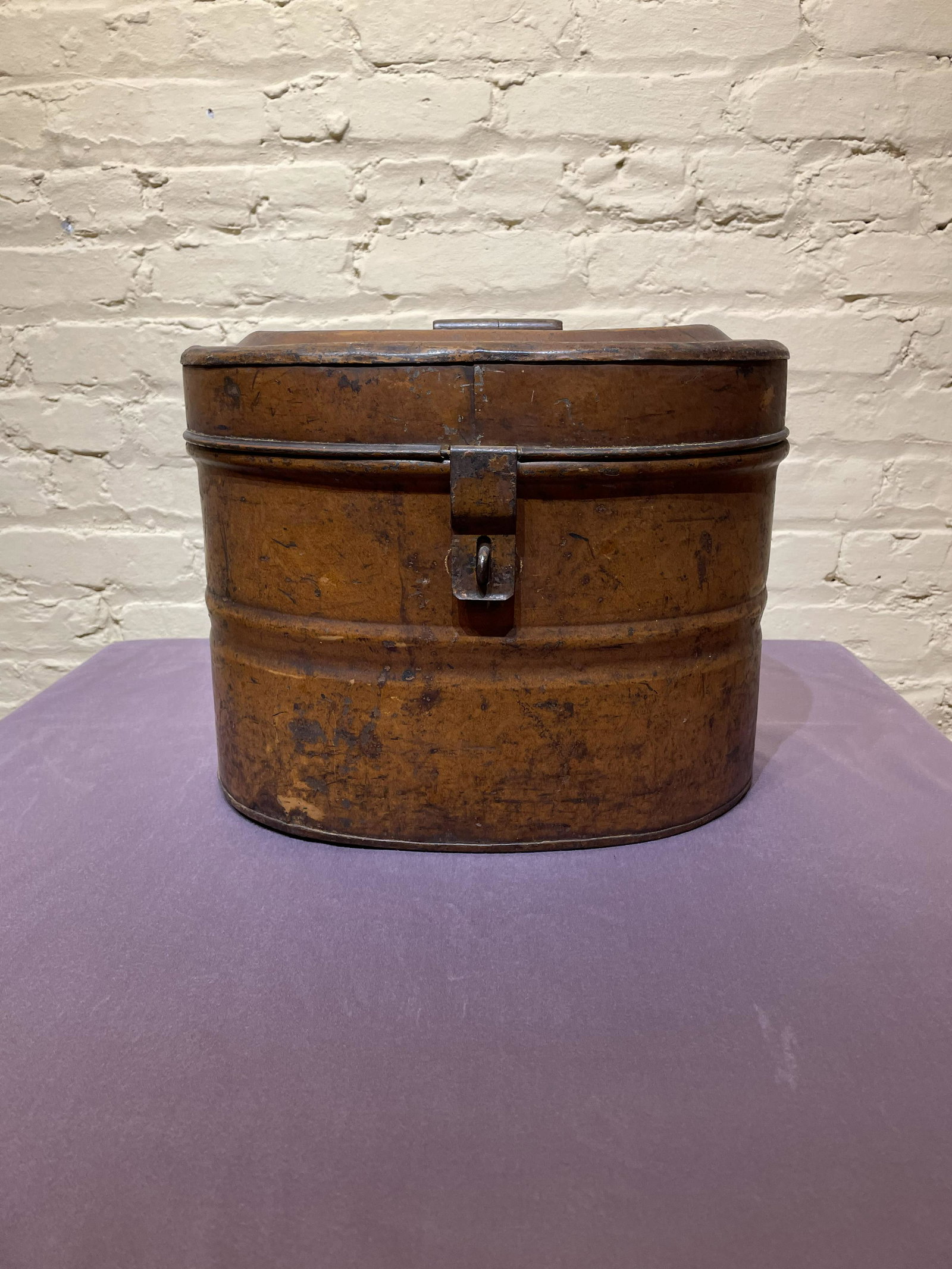 19th Century Primitive Copper Bread Tin (1 of 6)