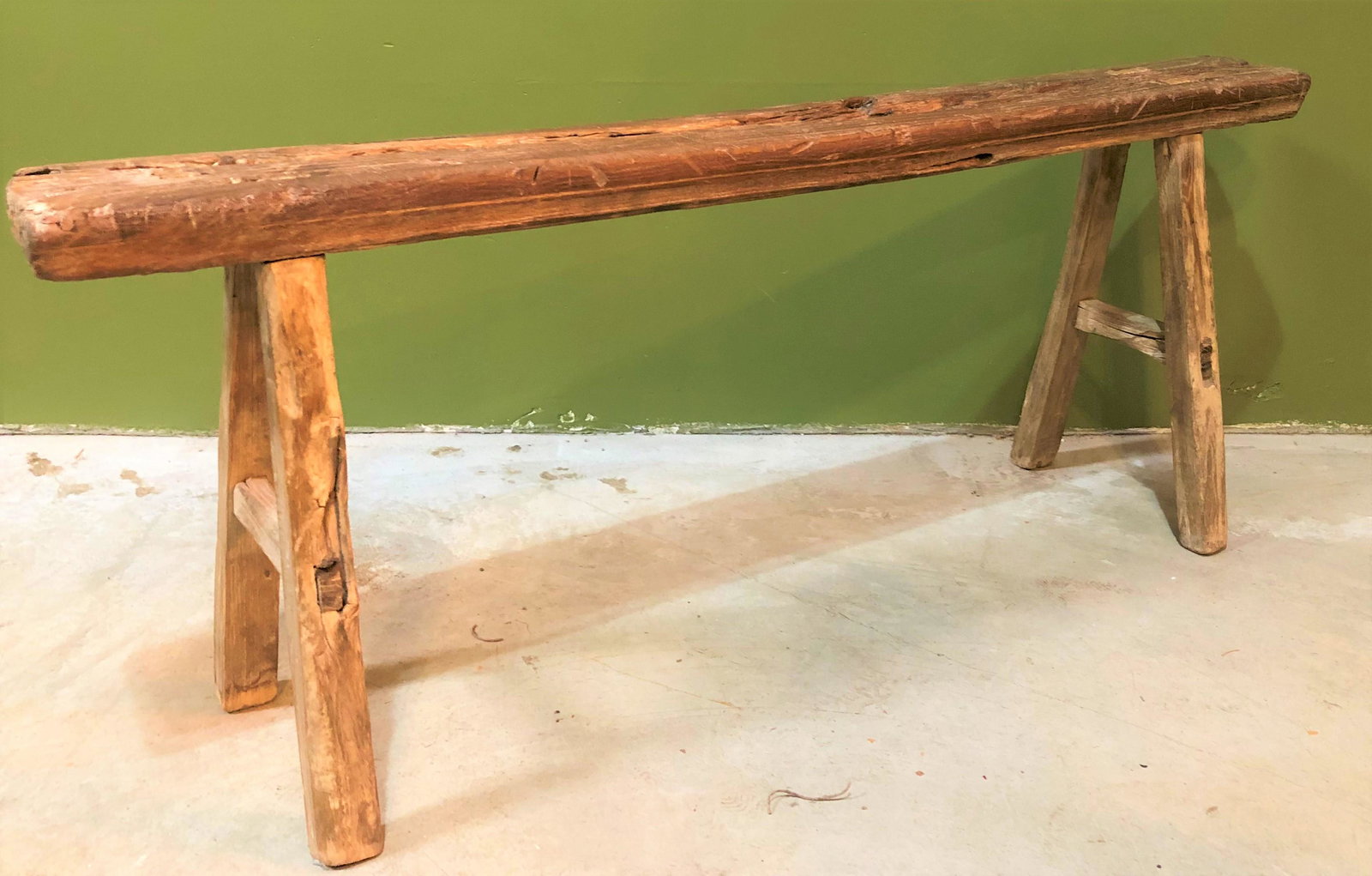 Chinese Elm Narrow Bench (1 of 3)
