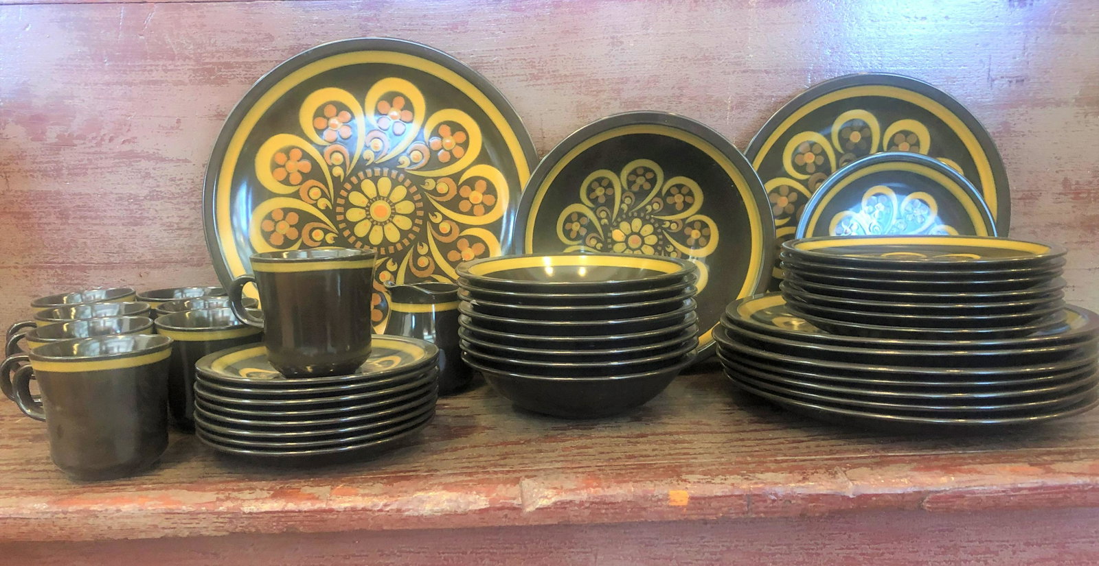 Set 8 Mikasa Stoneware Dishes Mejorca Terrazzo: set 8