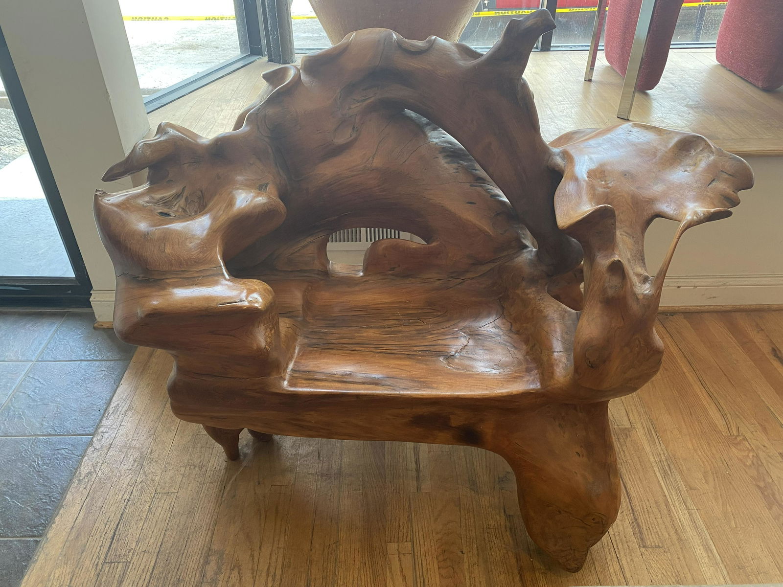 Monumental Burled Wood Organic Lounge Chair #1 (1 of 2)