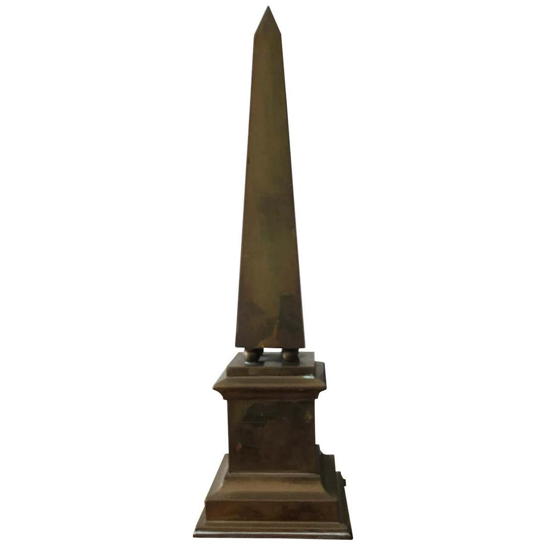 Large Brass Obelisk (1 of 5)