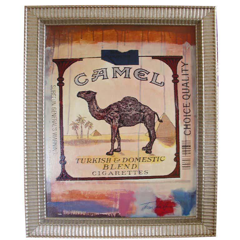 Pop Art Painting of a Camel Cigarettes Package by (1 of 1)
