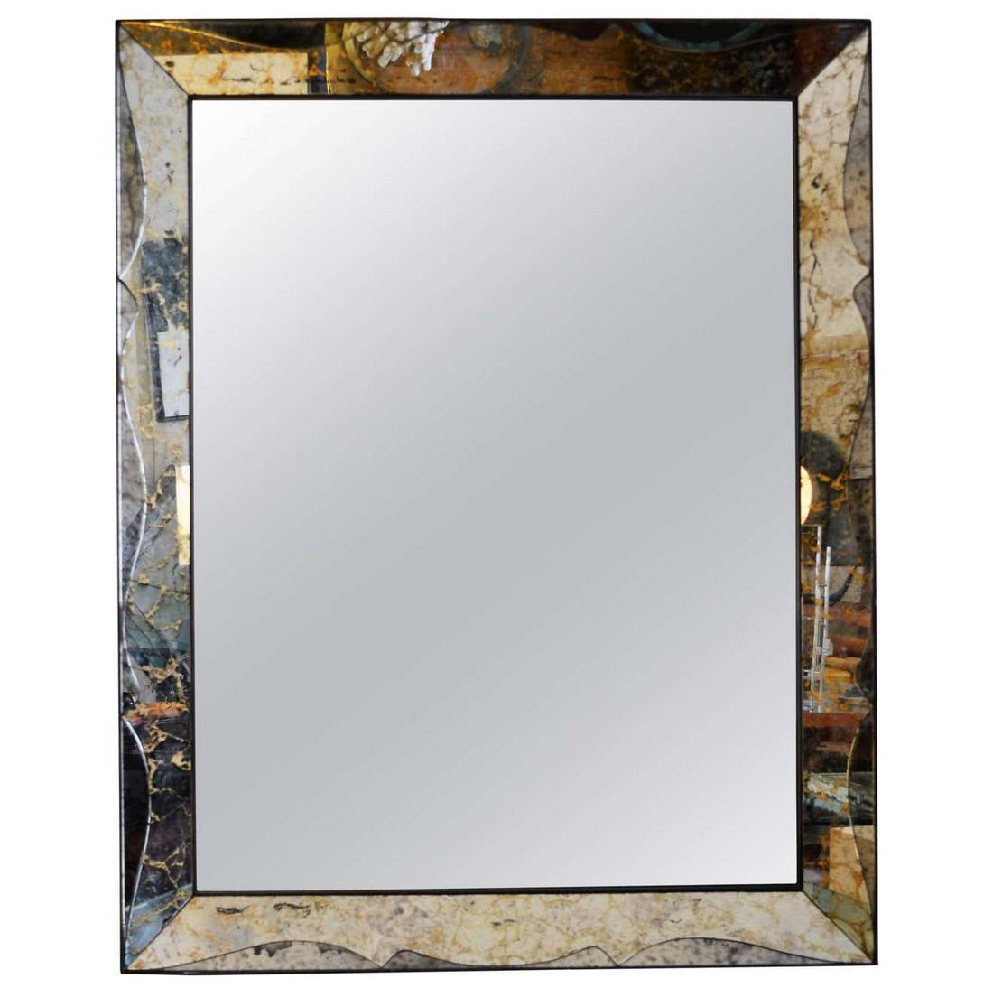 Venetian Style Smoked Glass Mirror (1 of 6)