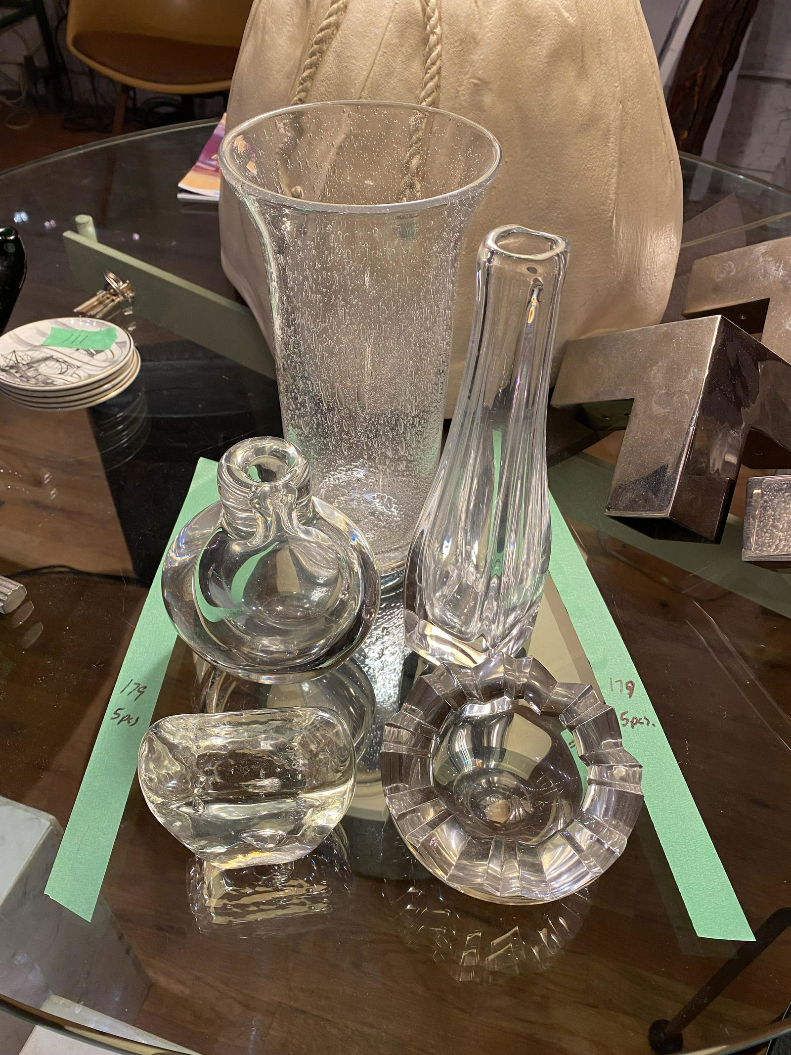 Lot 5pc Kosta Boda, Orrefors, Murano Vase, etc. (1 of 1)