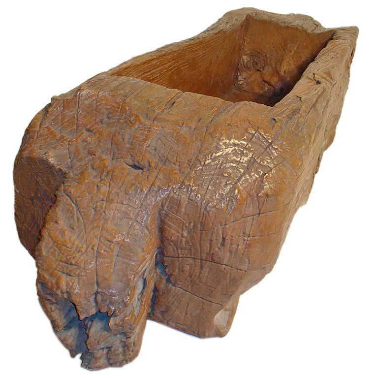 Carved Wood Trough (1 of 6)