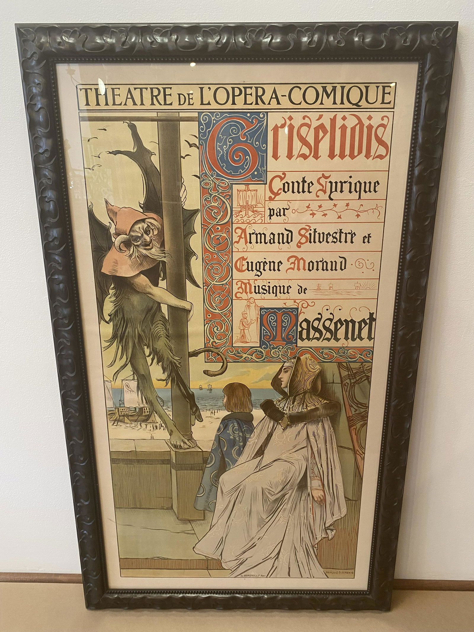 Antique Opera Poster Griselidis (Criselidis) (1 of 8)