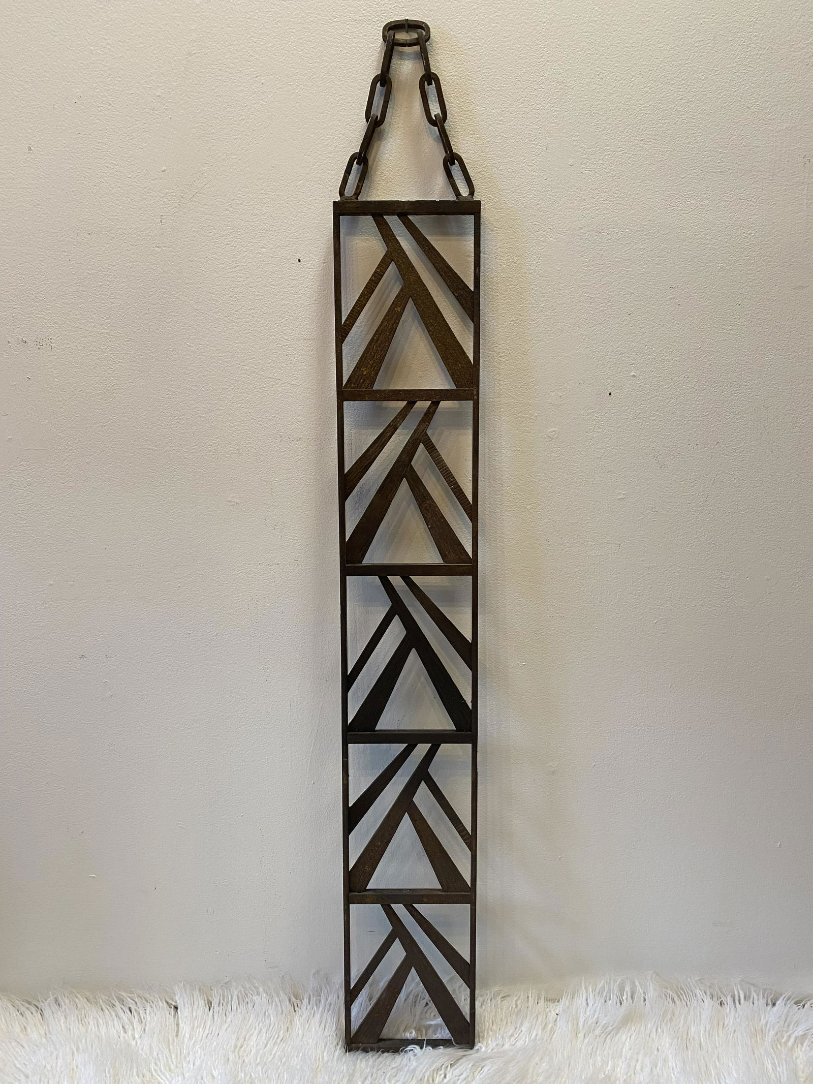French Art Deco Wrought Iron Architectural Panel #2 (1 of 4)