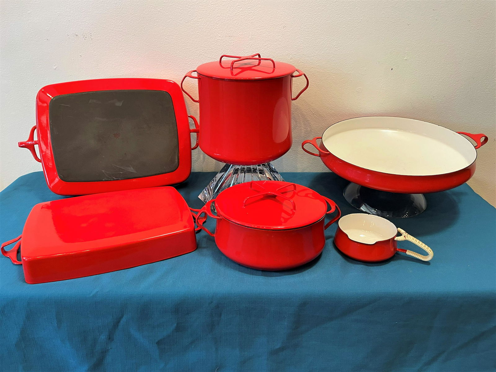 6pc Mid Century Dansk Cookware RED (1 of 8)
