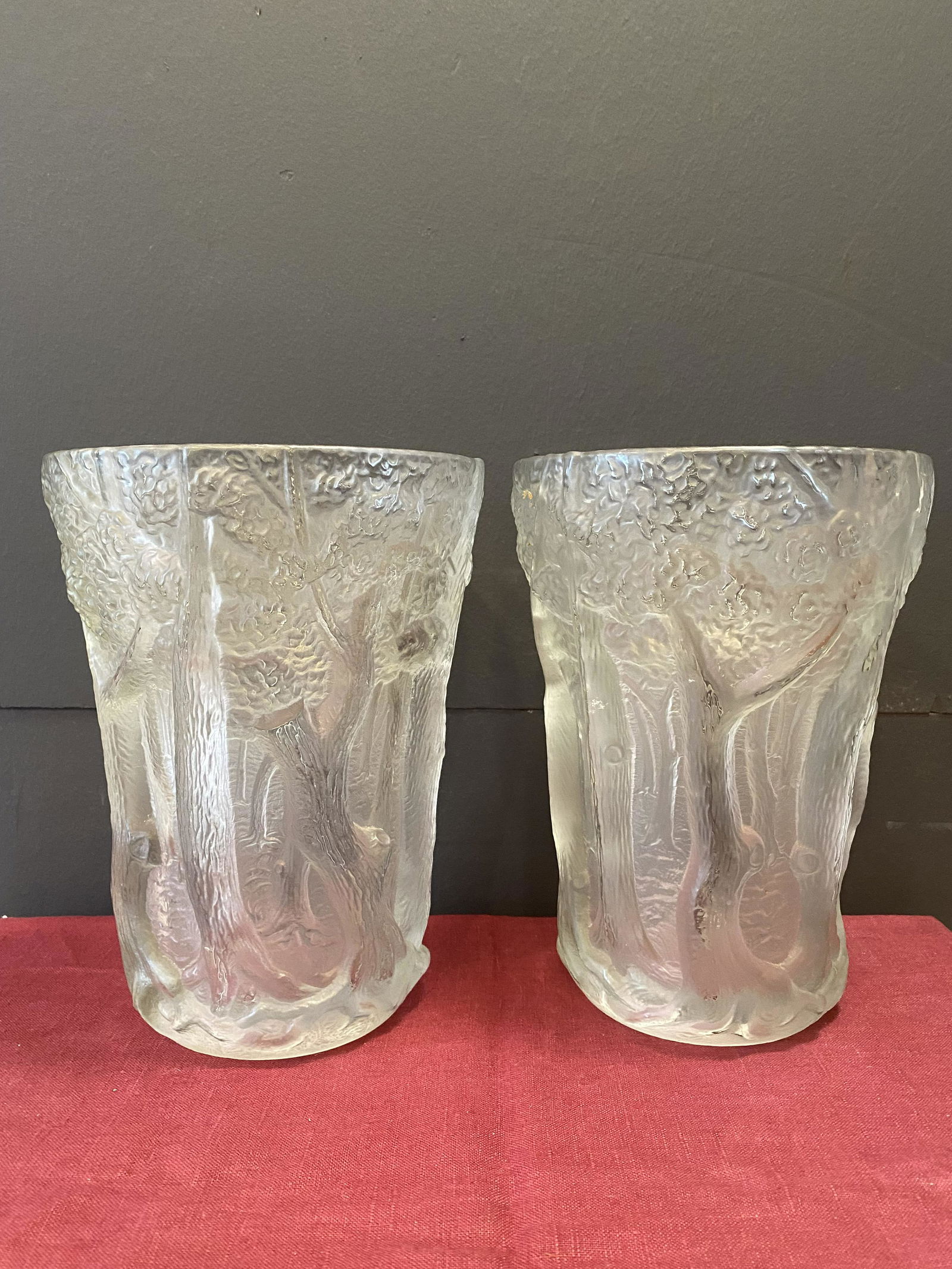Pair Czech Forest Vases (1 of 6)