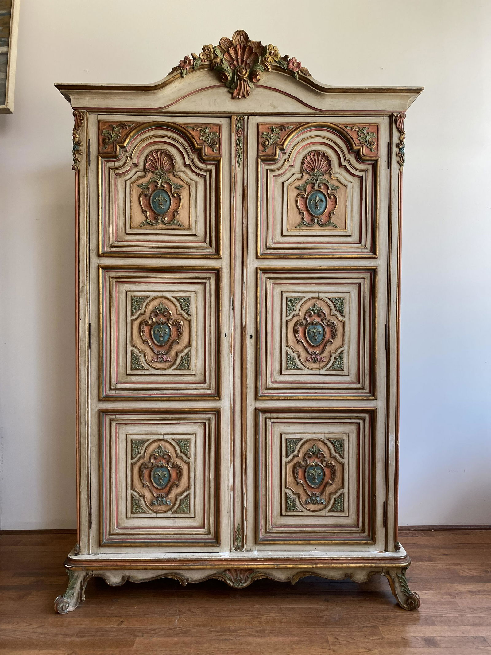 French Hand Painted Armoire (1 of 4)