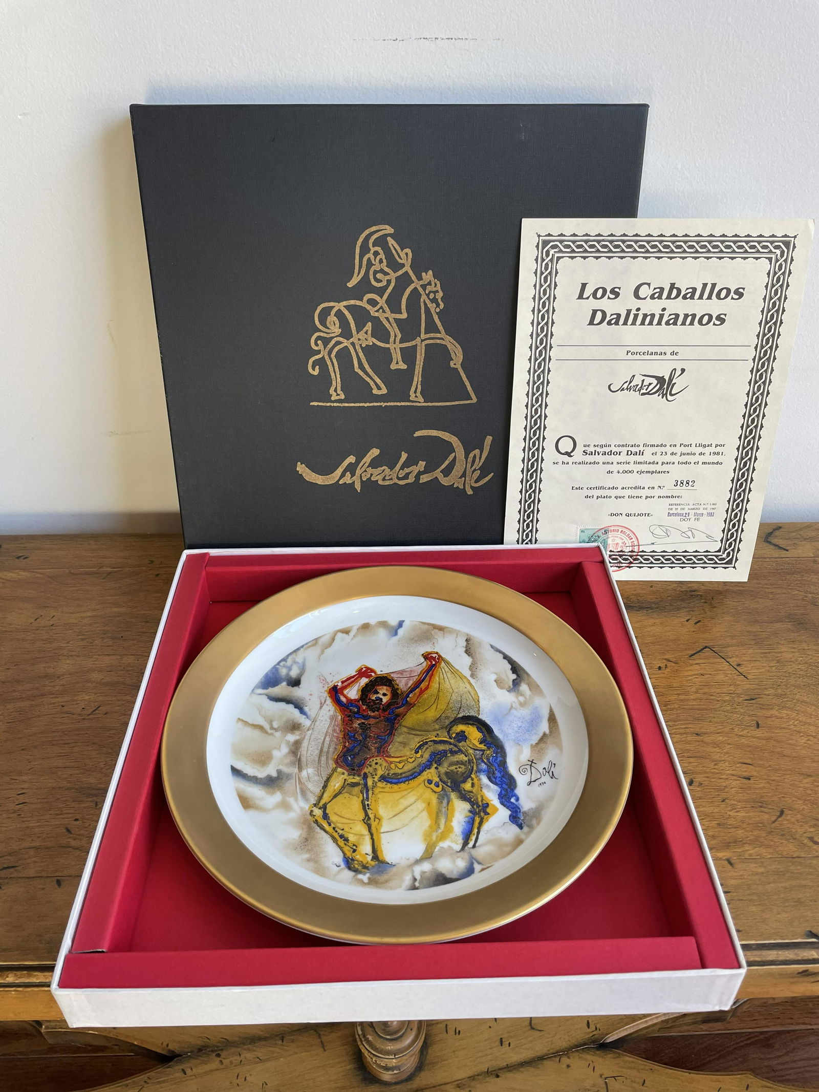 Salvador Dali Plate Los Caballos Dalinianos 1 (1 of 5)