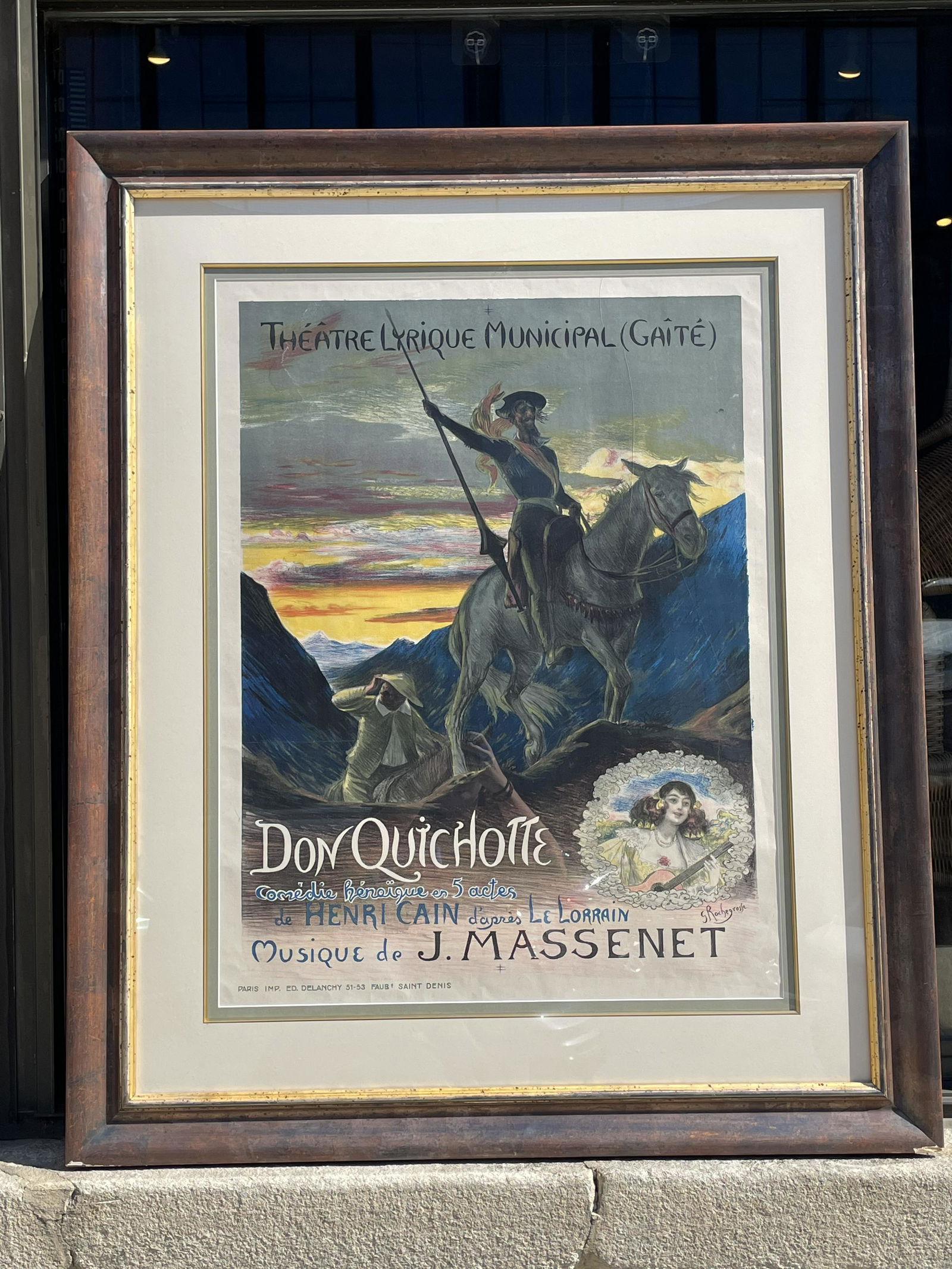 Don Quixote French Art Poster in Frame (1 of 2)